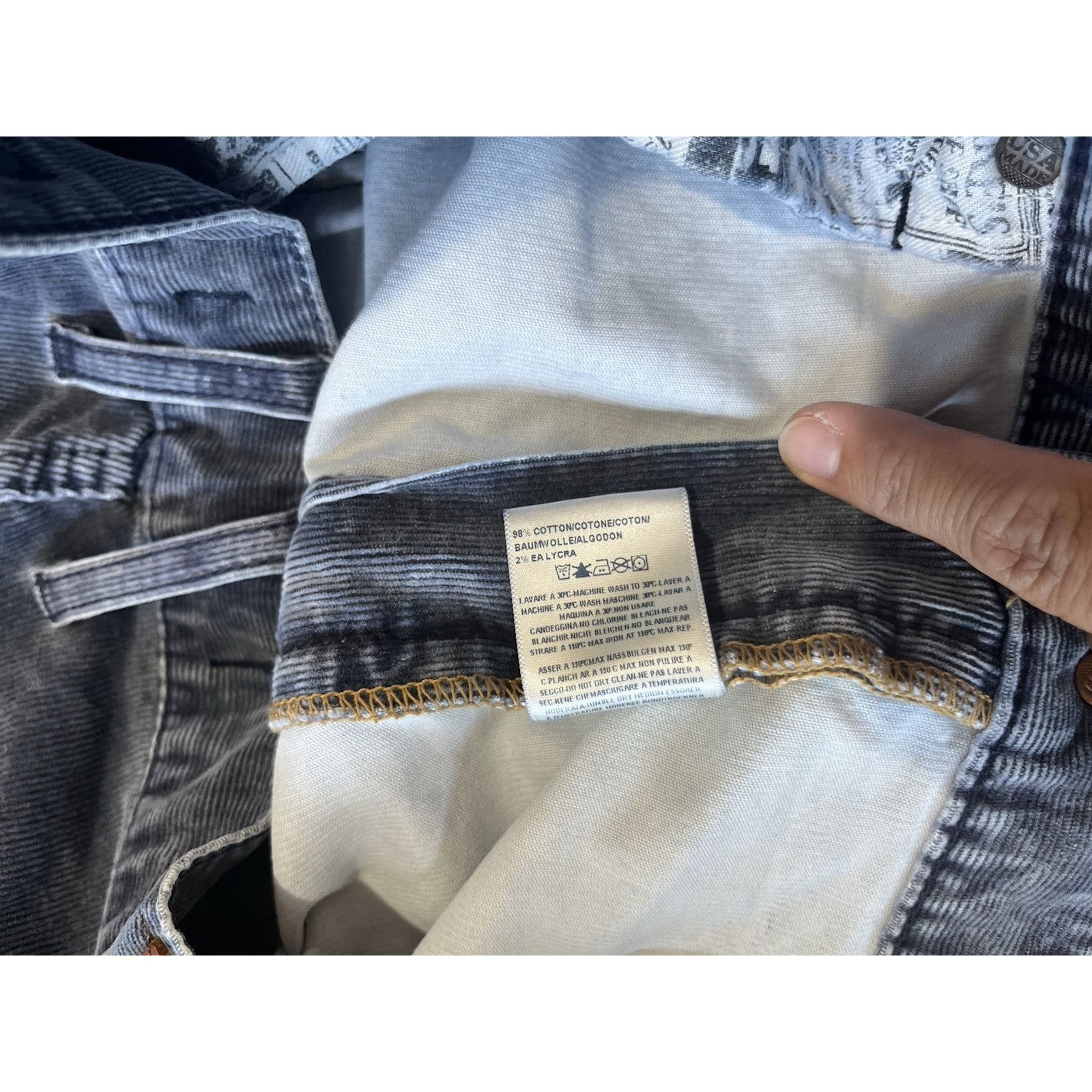 Agave Agave Jeans Mens 36X35 Blue Gringo Tuscan Corduroy Classic Size US 36 / EU 52 - 9 Thumbnail