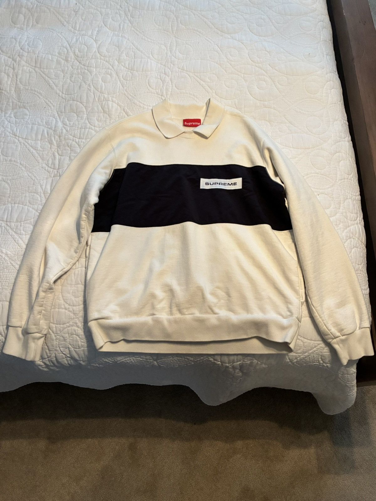 Supreme 2017 Polo Crewneck Size US M / EU 48-50 / 2 - 1 Thumbnail