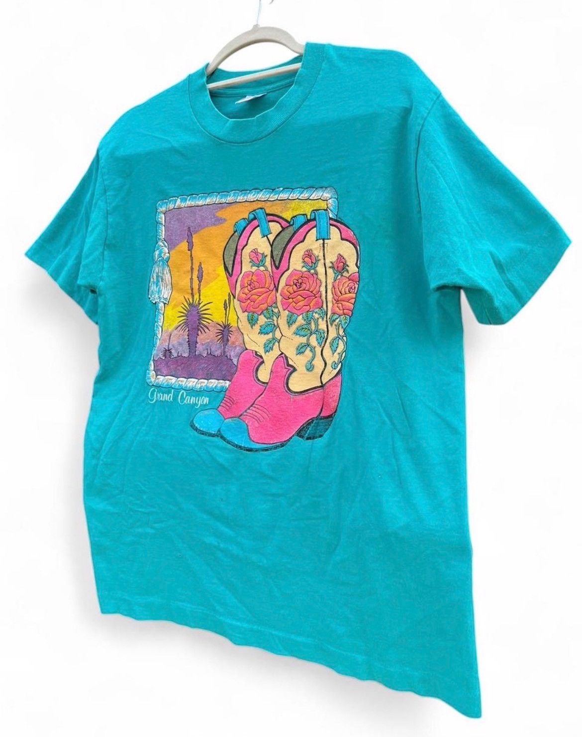Other Vintage 90s Grand Canyon Souvenir Tee Cowboy Boots Pop Art Size US M / EU 48-50 / 2 - 2 Thumbnail