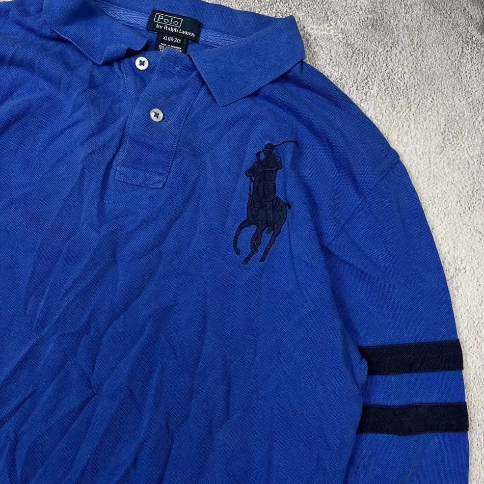Polo Ralph Lauren × Vintage Vintage Polo Ralph Lauren Rugby Faded Long Sleeve Y2K Size US L / EU 52-54 / 3 - 4 Thumbnail