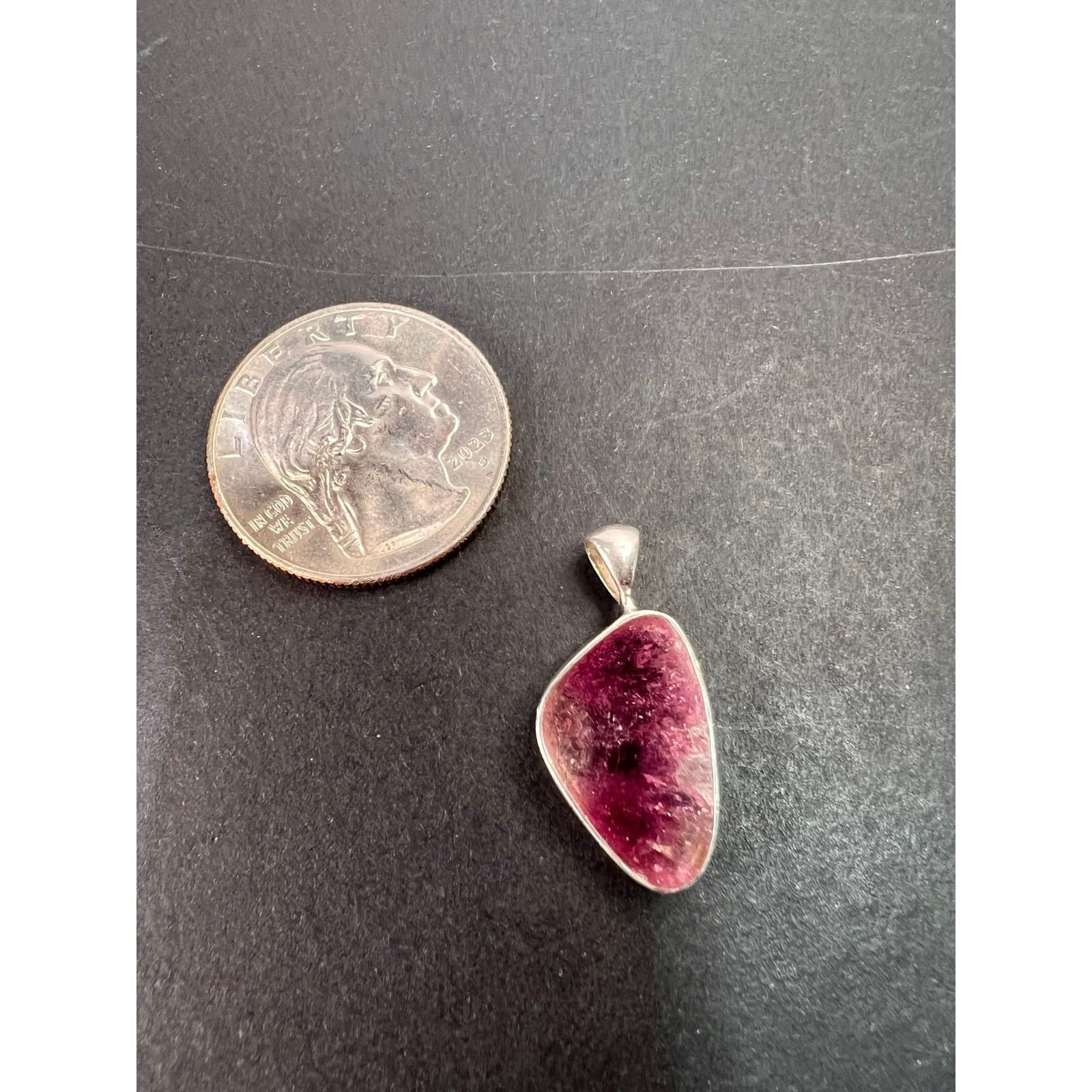 Other NEW Bi color pink tourmaline 925 pendant 1.94 grams Size ONE SIZE - 3 Thumbnail