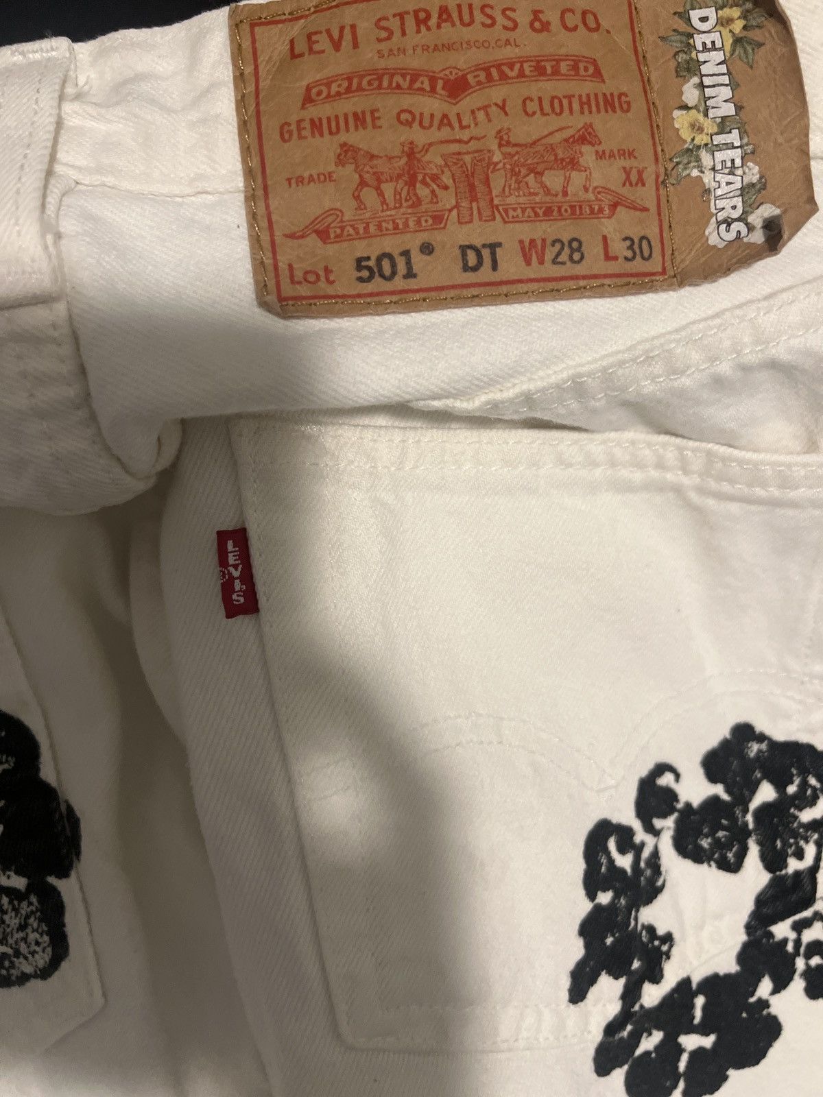 DENIM TEARS THE COTTON WREATH JEAN WHITE Size US 28 / EU 44 - 2 Thumbnail