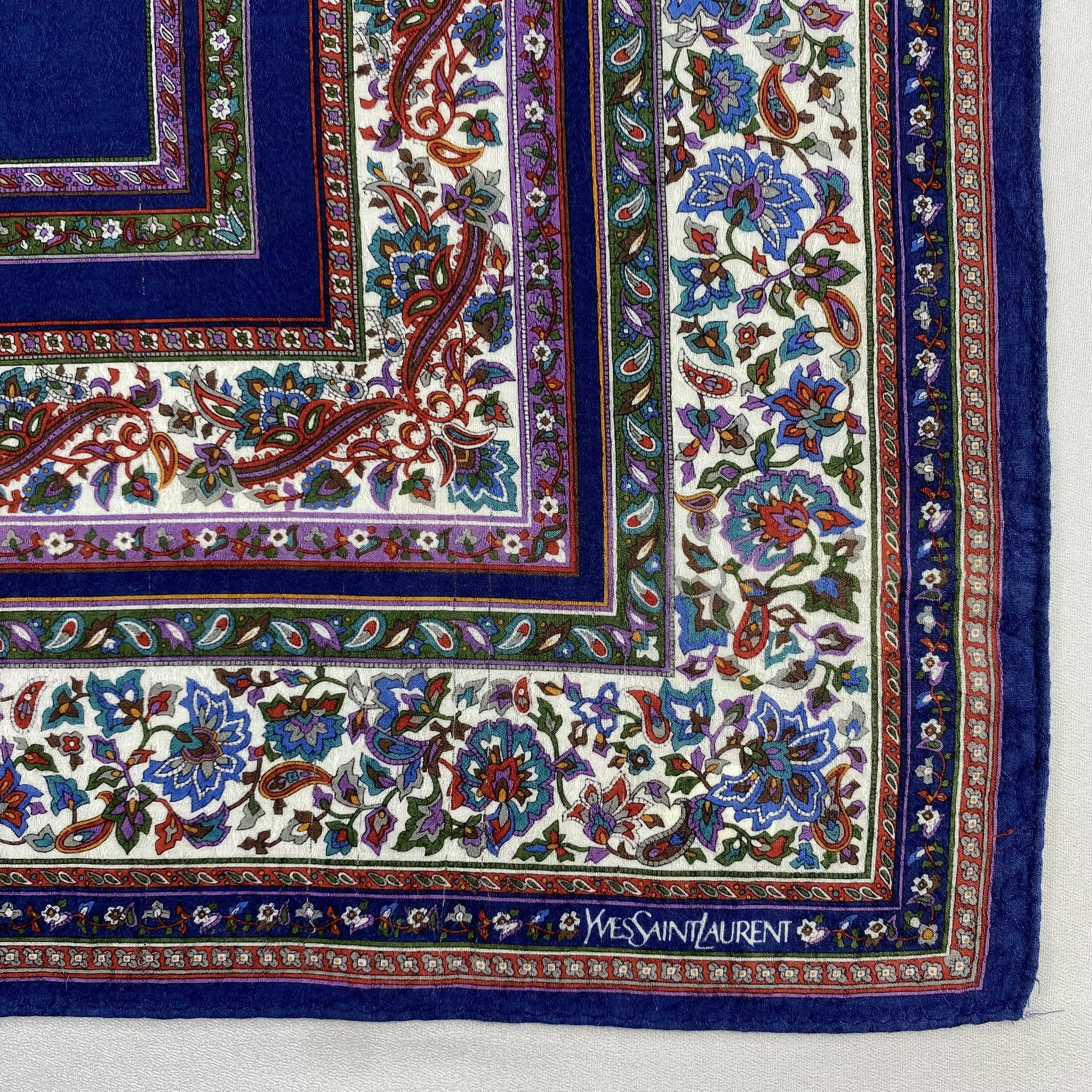 Vintage Yves Saint Laurent Handkerchief / Neckerchief / Bandana-P995 Size ONE SIZE - 3 Thumbnail