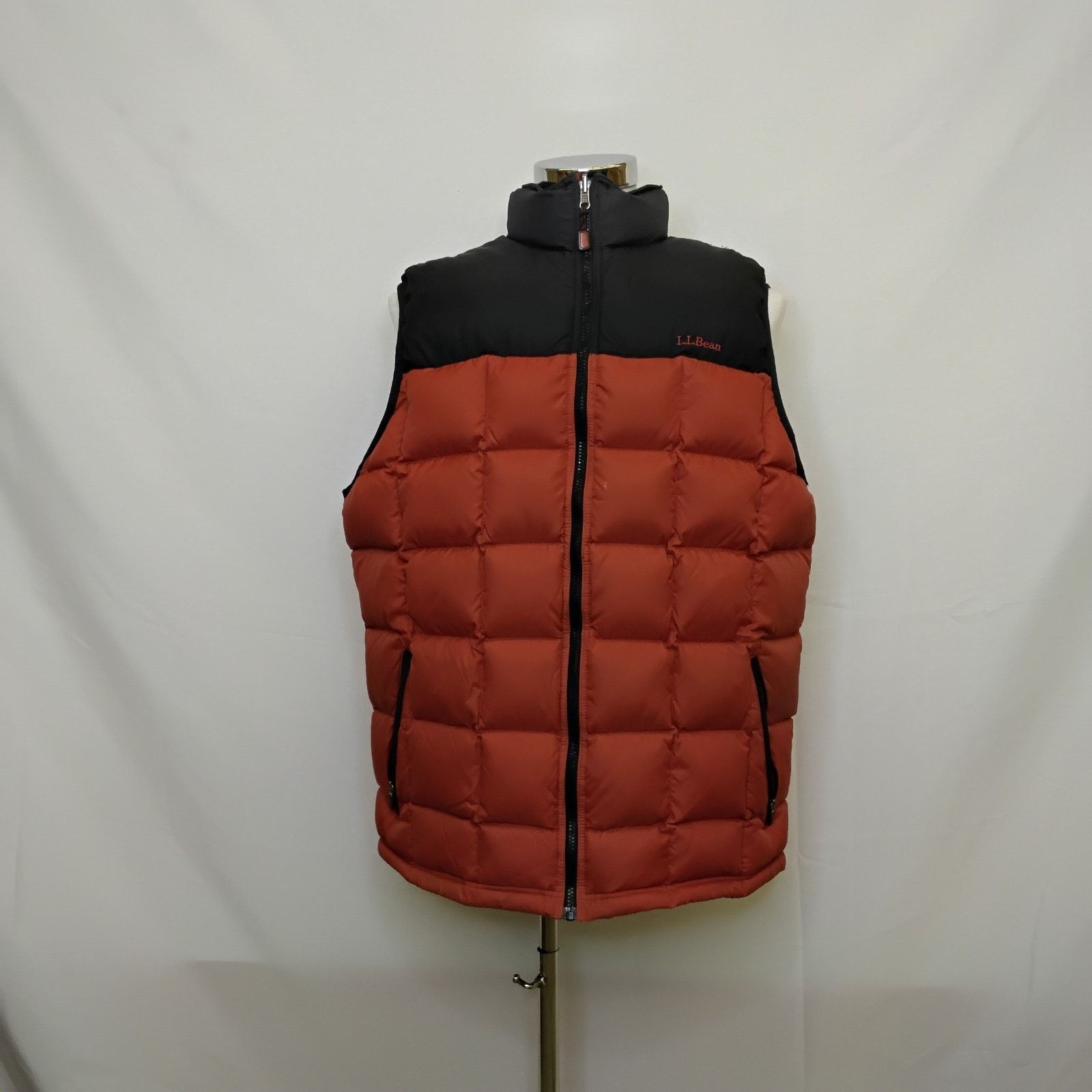 L.L. Bean L.L. Bean Down Puffer Vest Men's XLT Orange Black Stain Size US XL / EU 56 / 4 - 2 Thumbnail
