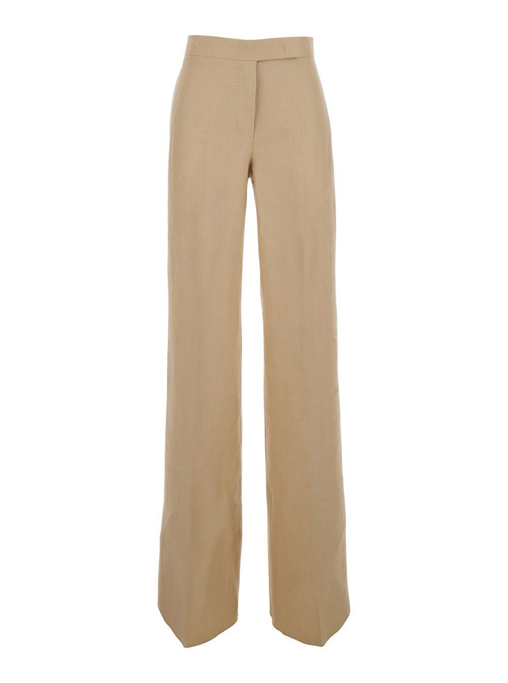 Max Mara Beige 'MXSBIG' Straight Leg pants for In Linen Women Size 30" / US 8 / IT 44 - 1 Thumbnail