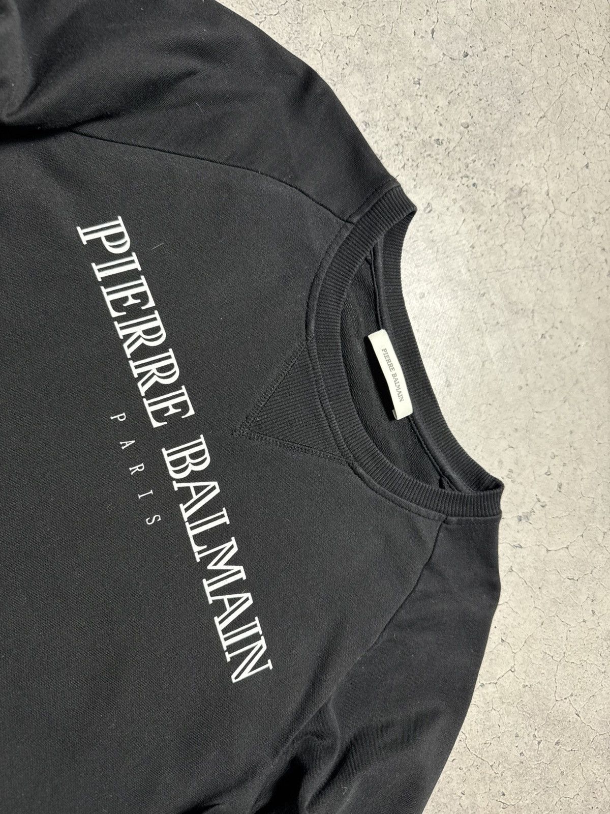 Pierre Balmain Pierre Balmain Black Luxury Sweatshirt Big Logo Size 46 Size US S / EU 44-46 / 1 - 6 Thumbnail