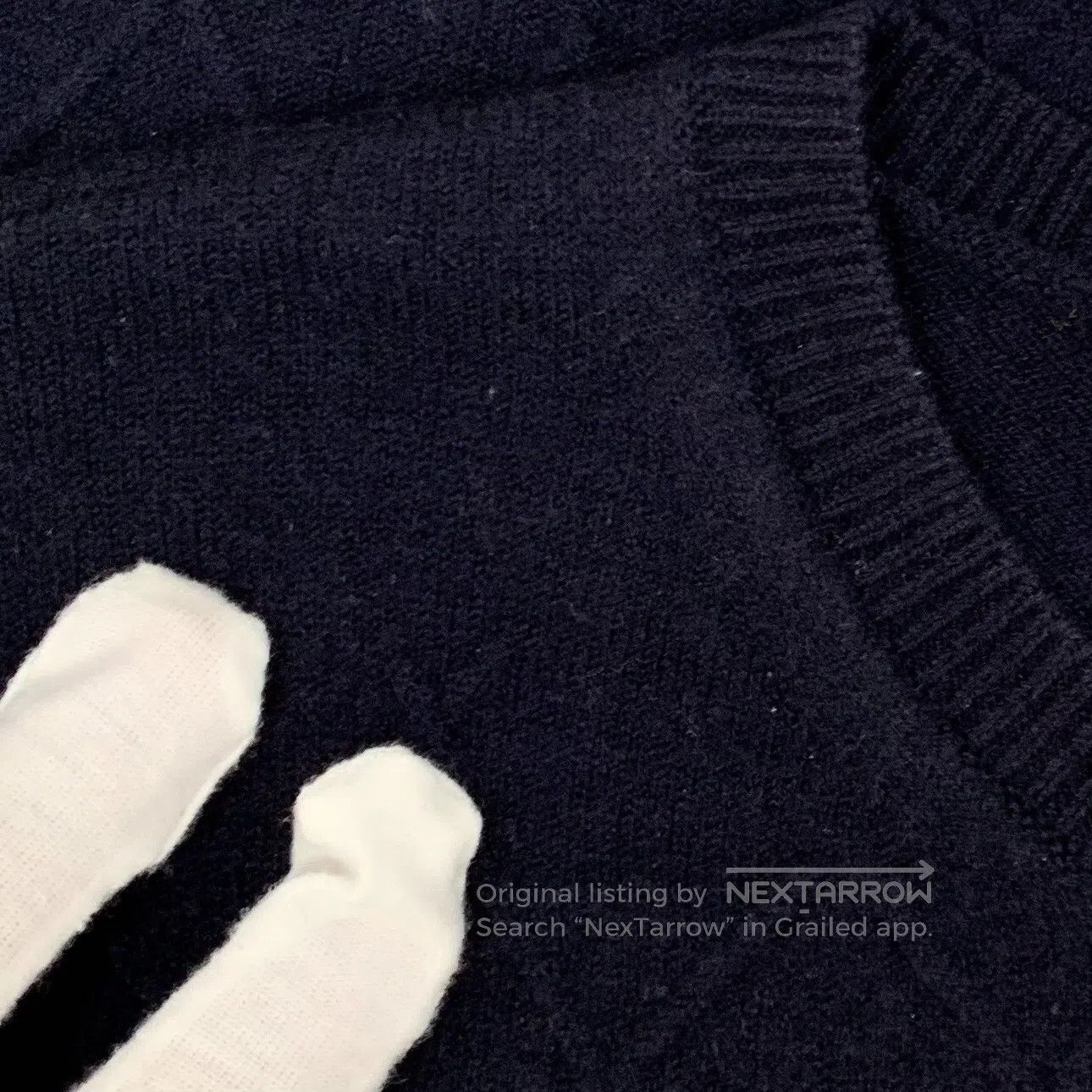 Versace Versace Navy blue diamond pattern wool round neck long sle Size US M / EU 48-50 / 2 - 8 Thumbnail