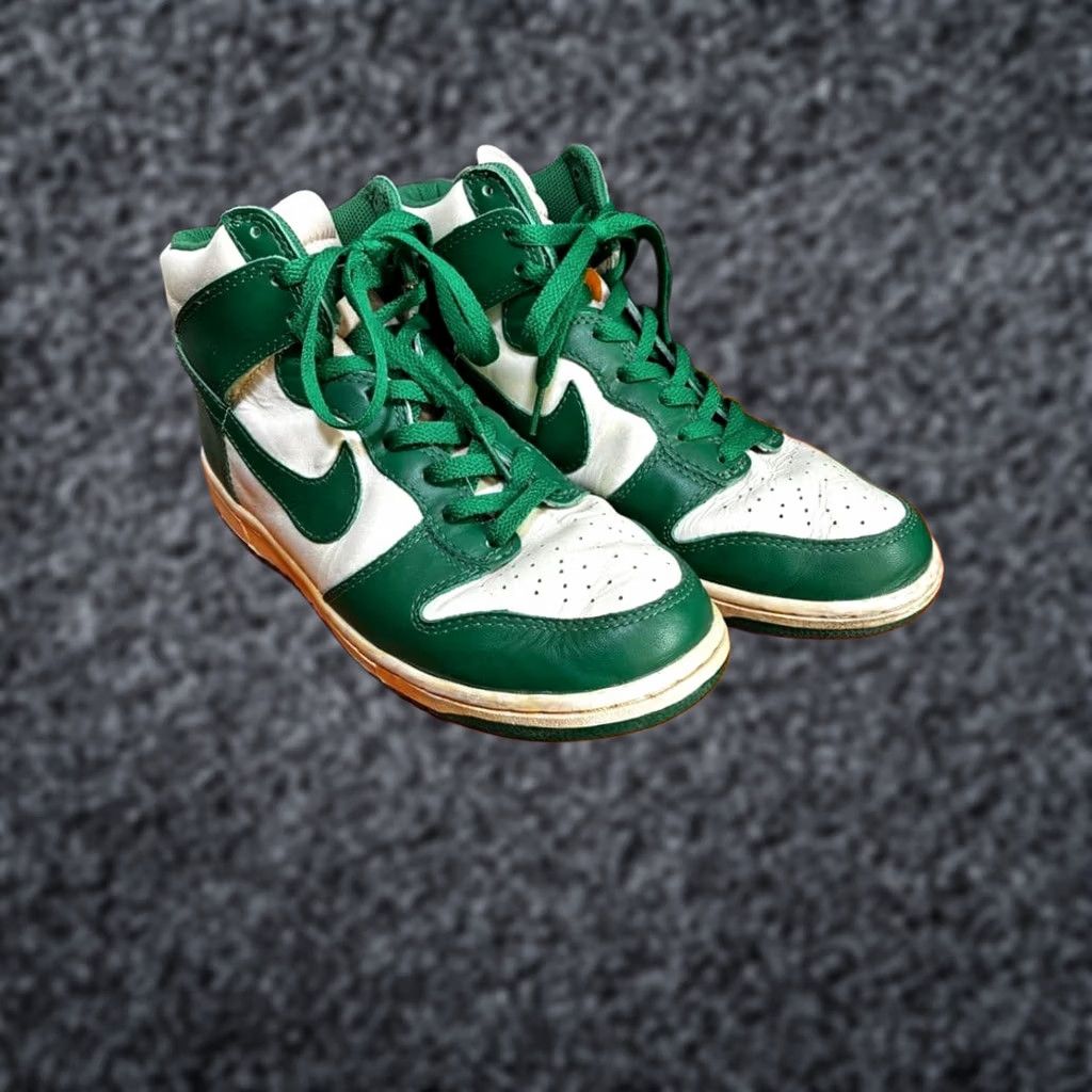 Nike VINTAGE Nike Dunk High Sneaker 2008 Green LTD Original Collection Men 9.0US Size US 9 / EU 42 - 1 Thumbnail