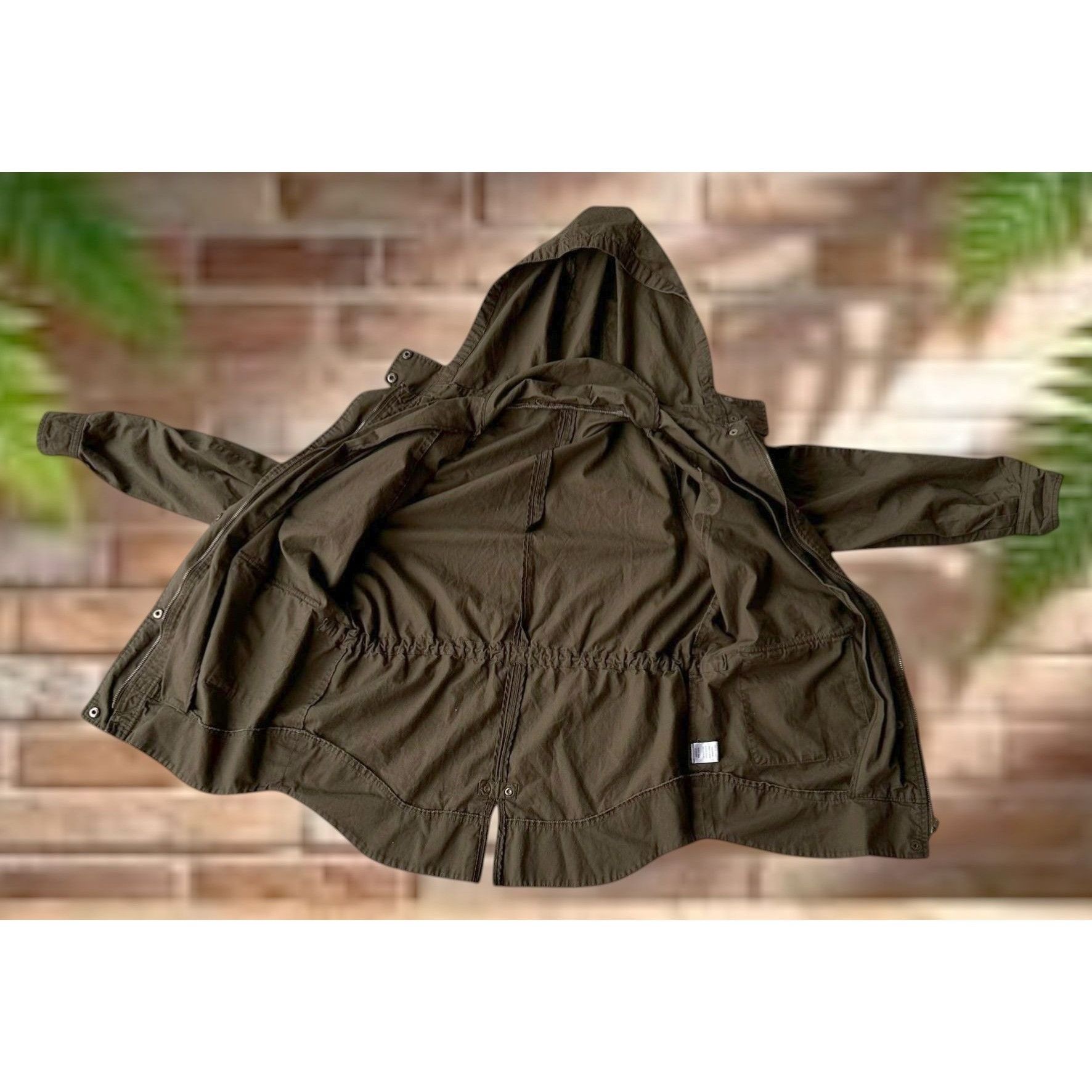 Other Love Tree Green Army Jacket Medium Military Raincoat Pockets Size US M / EU 48-50 / 2 - 7 Thumbnail