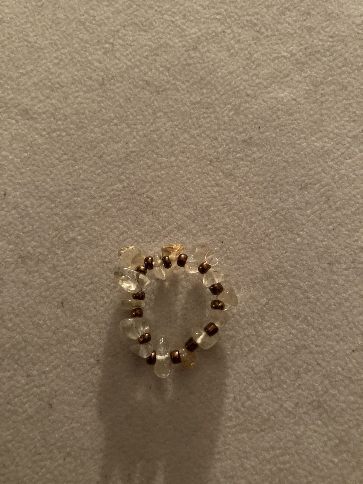 Other Citrine chip beaded ring Size ONE SIZE - 1 Preview