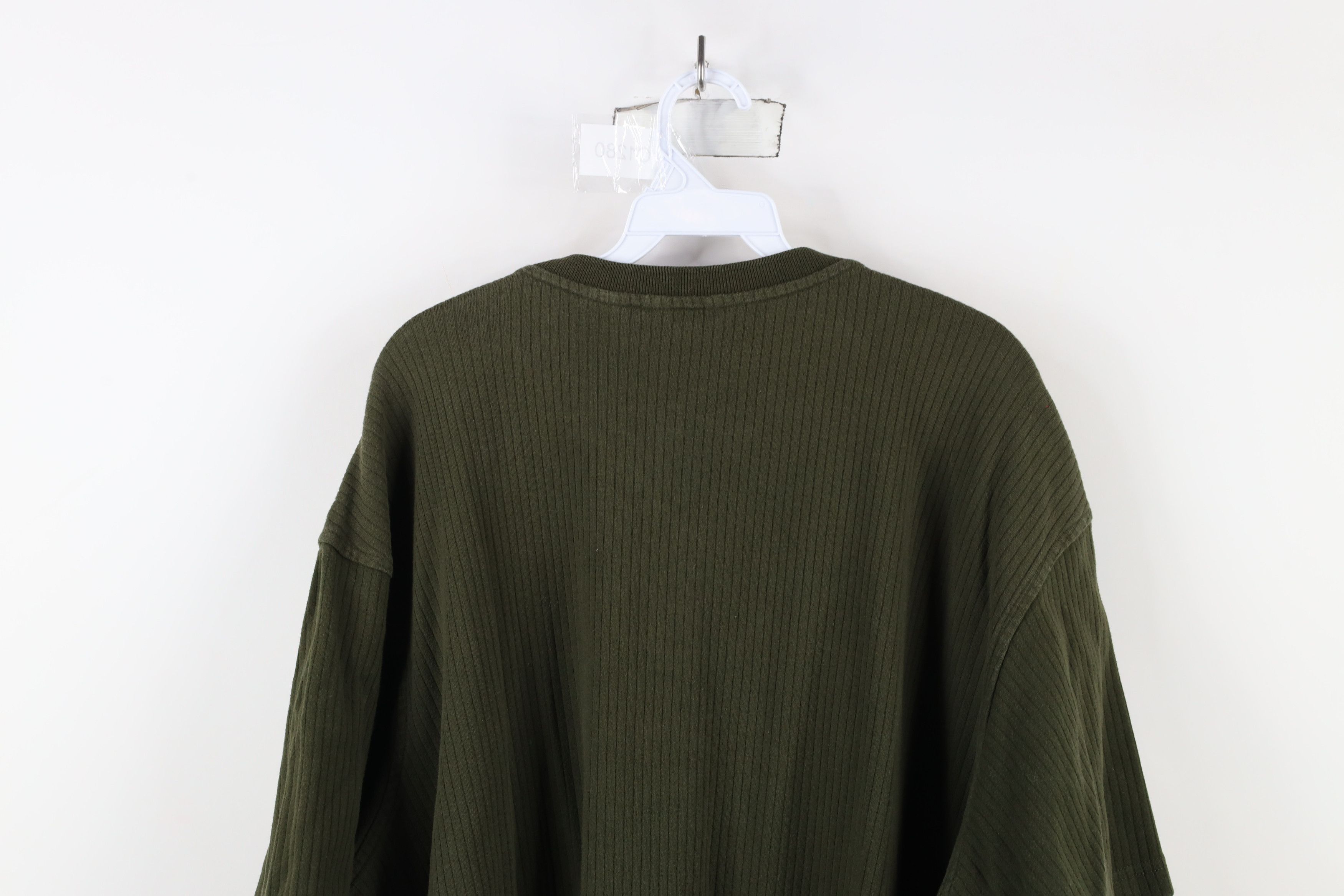 Vintage Vintage 90s Streetwear Ribbed Short Sleeve Henley T-Shirt Size US XXL / EU 58 / 5 - 9 Thumbnail