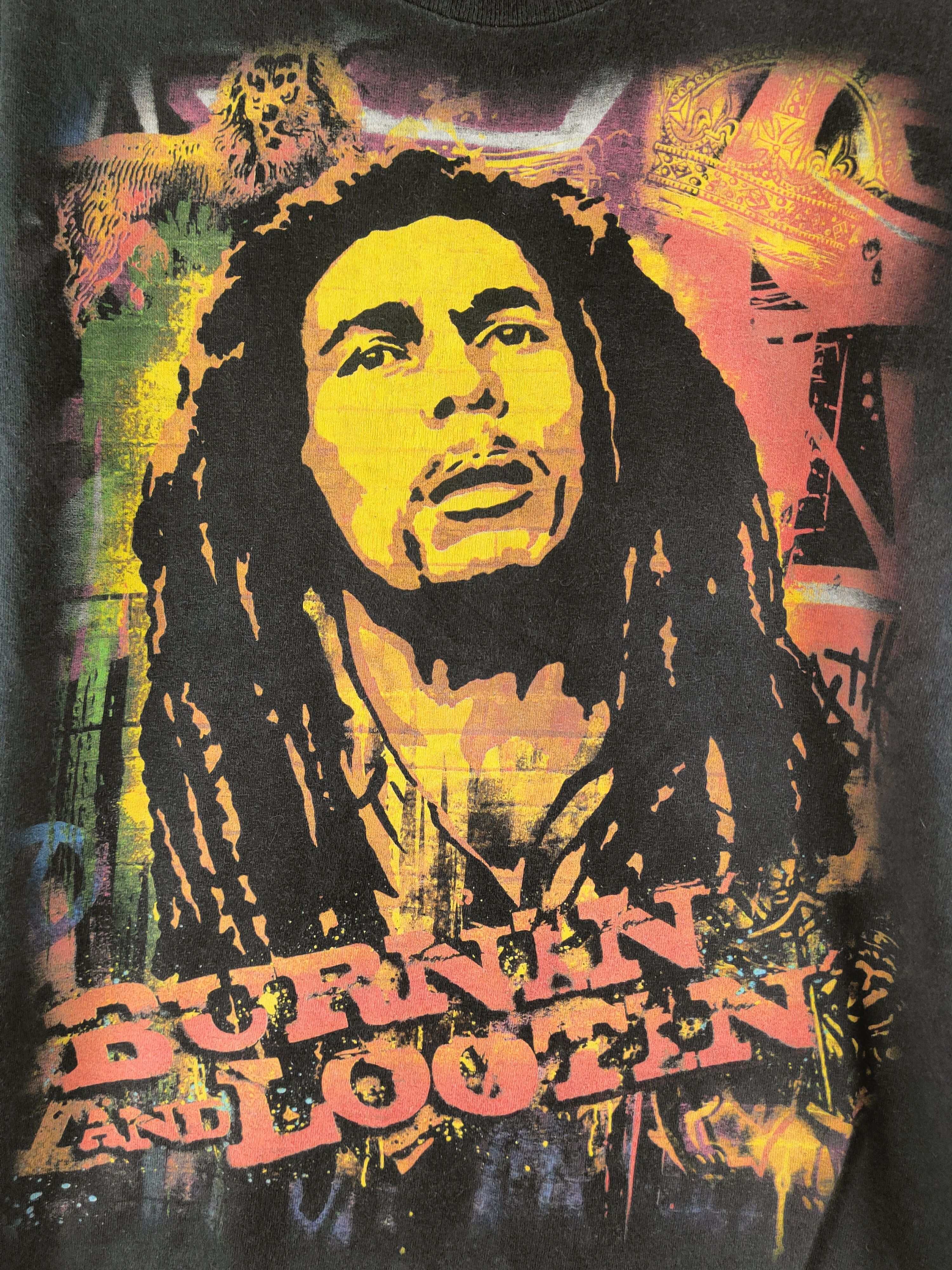 Bob Marley DL BOB Marley vintage Zion Rootswear Black tee #46-640 Size US M / EU 48-50 / 2 - 3 Thumbnail