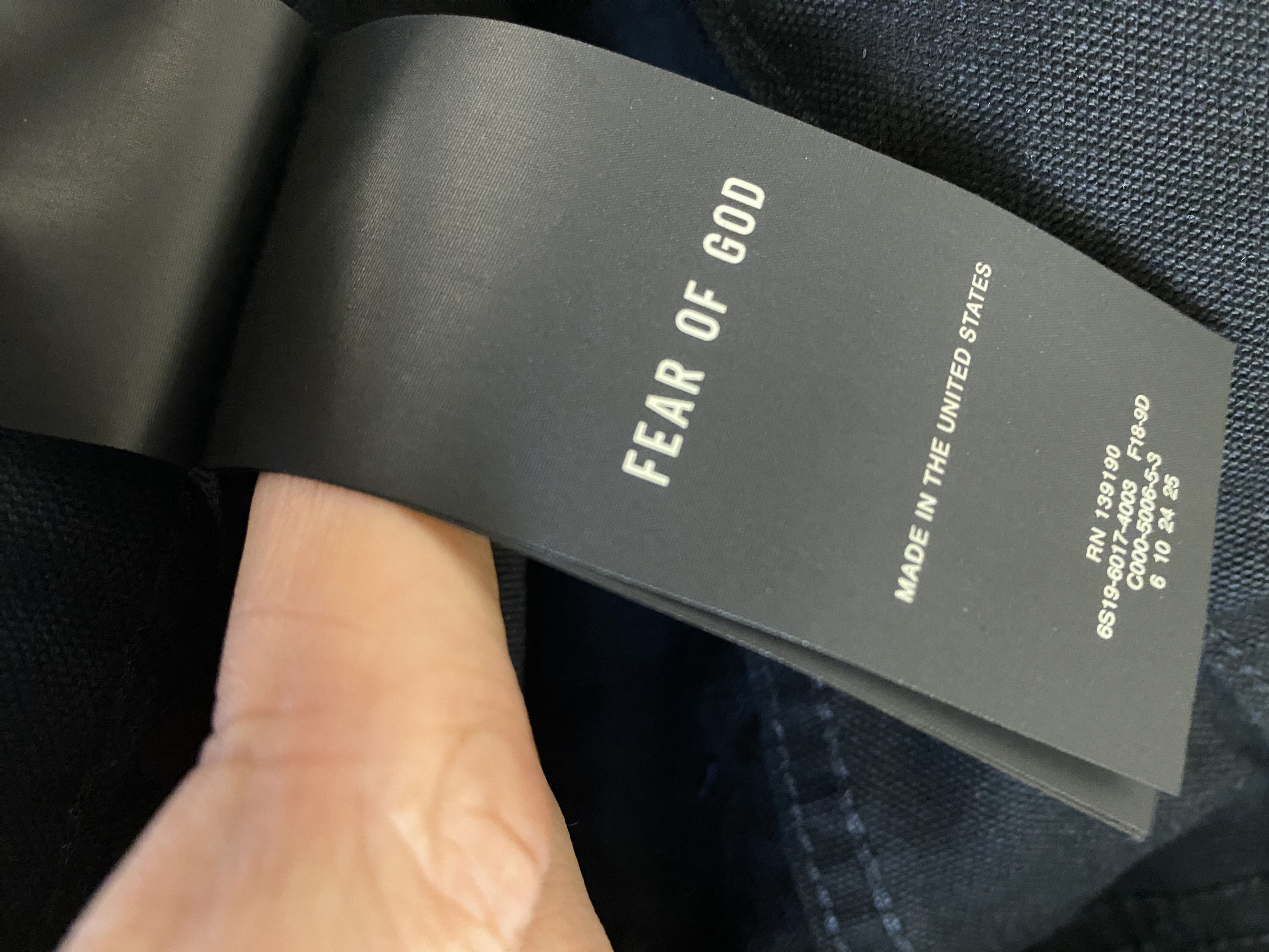 Fear of God NWT FEAR OF GOD BLACK VINTAGE WASH DENIM JEAN Size US 29 - 7 Thumbnail
