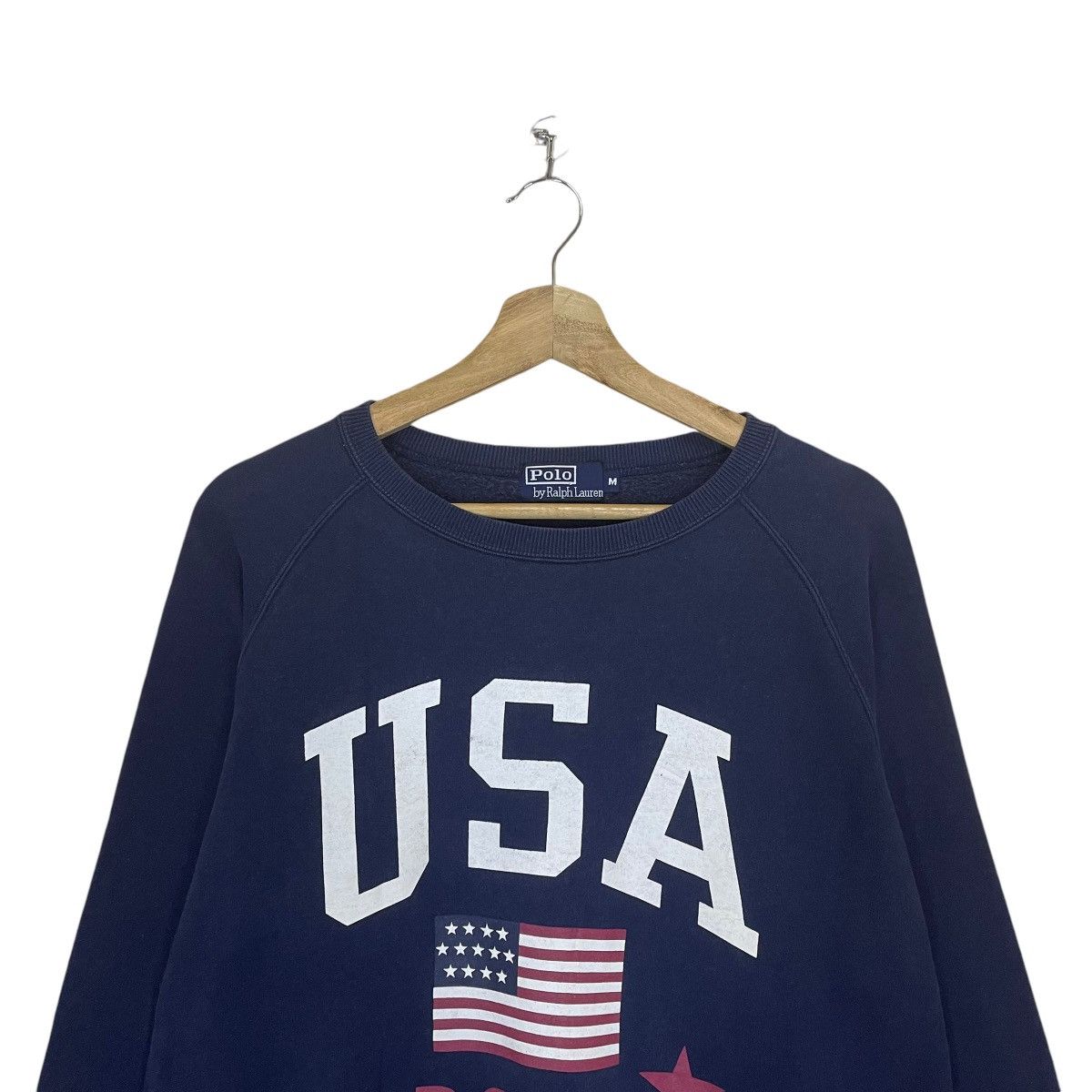 Polo Ralph Lauren Vintage 90s Ralph Lauren Polo Usa Crewneck Sweatshirt Size US M / EU 48-50 / 2 - 4 Thumbnail