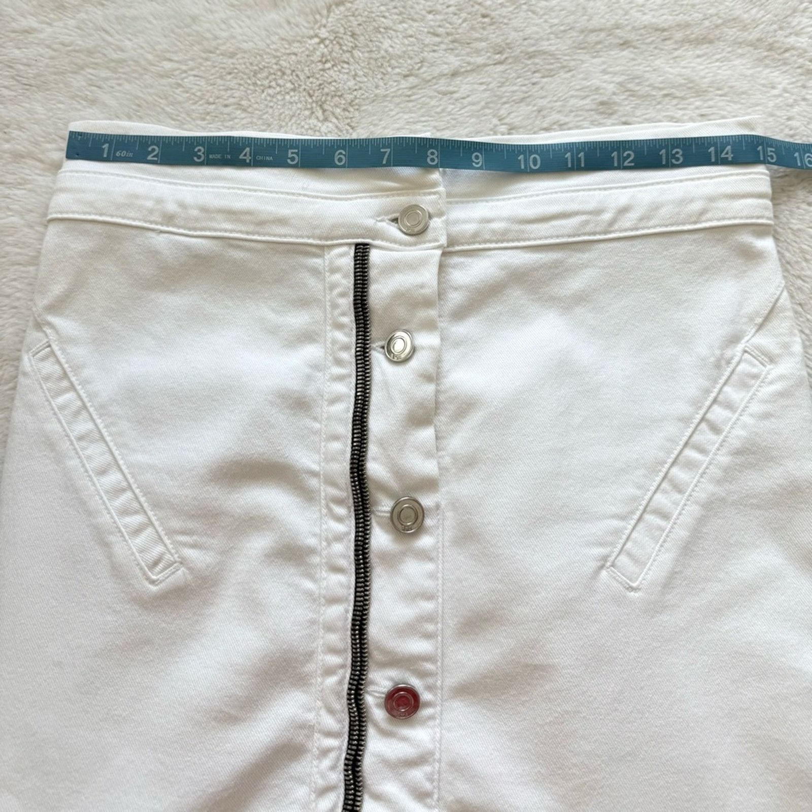 Rta RtA women jeans white skirt size S Retail 320$ Size 25" / US 0 / IT 36 - 7 Thumbnail