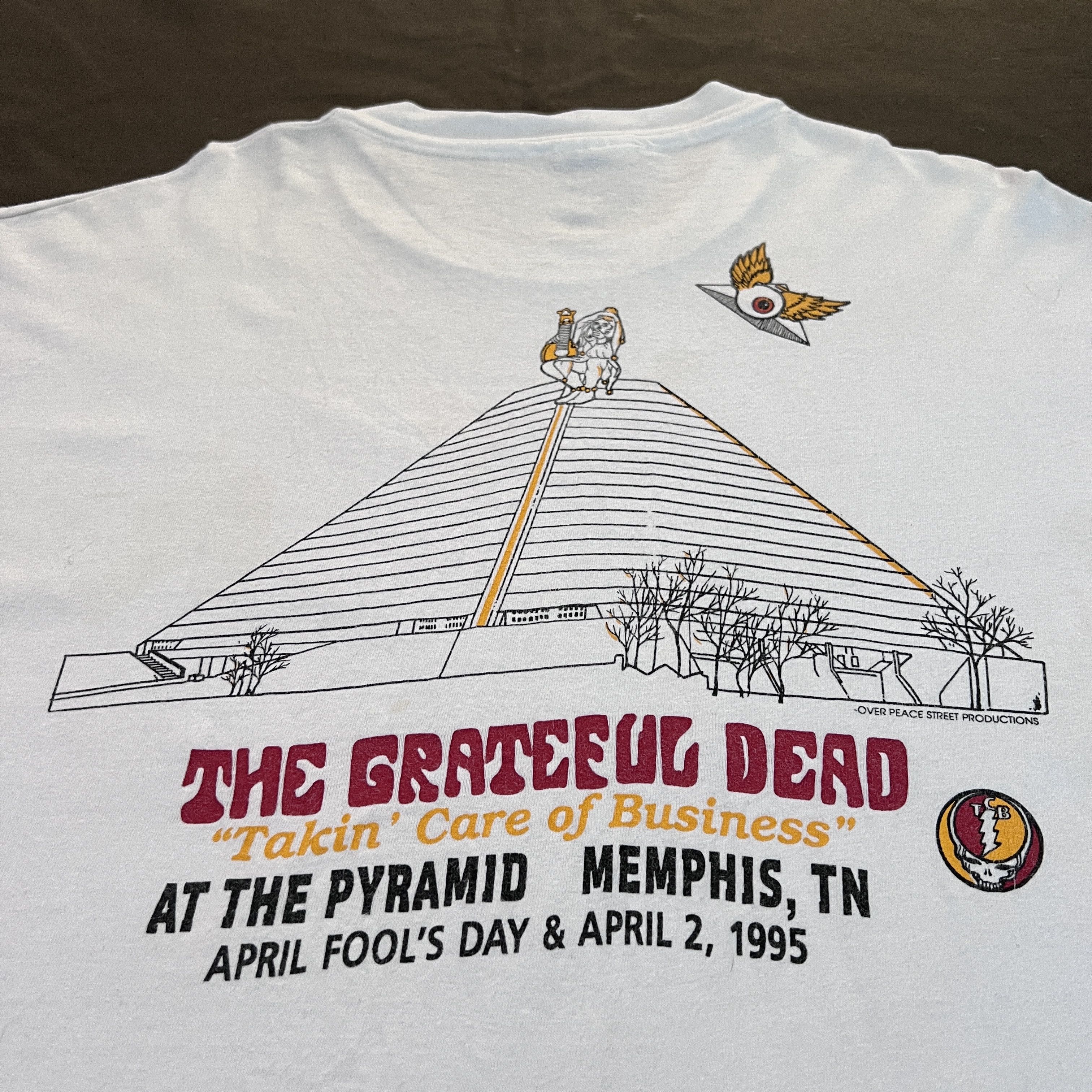Vintage Rare 90s Jerry met Elvis Grateful Dead April Fools' Day Tee Size US XL / EU 56 / 4 - 11 Thumbnail