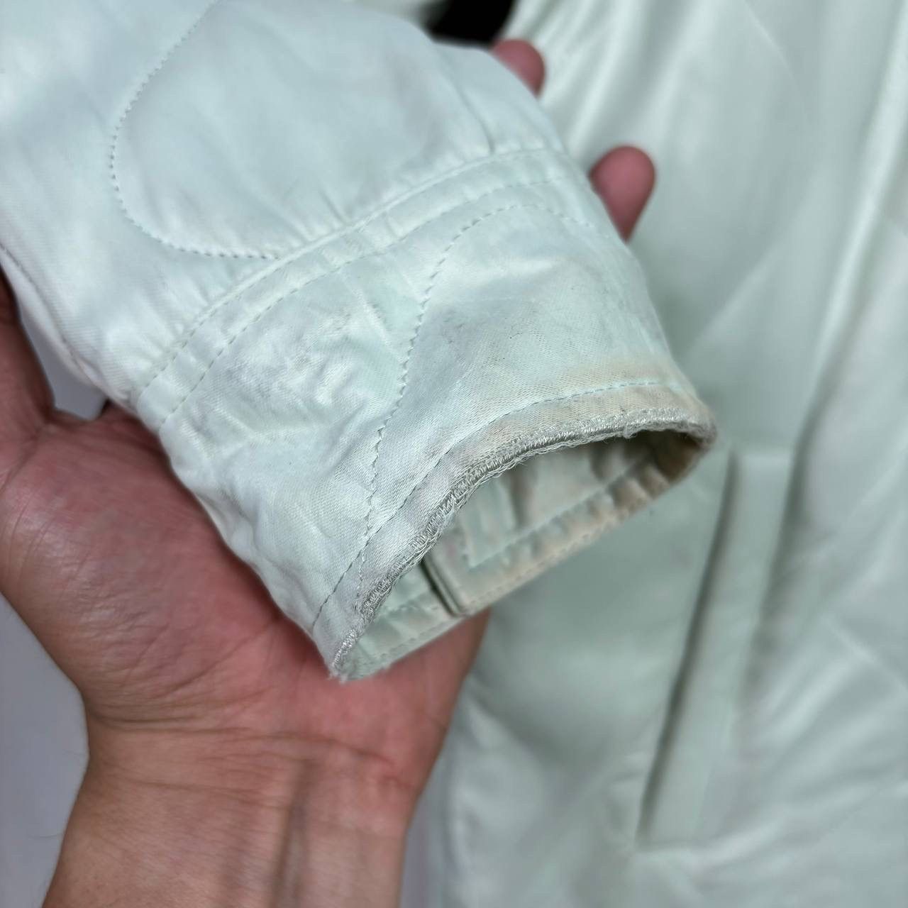 Acne Studios Acne Studios X Robbie Barrat FW20 Quilted Jacket Mint Green Size US L / EU 52-54 / 3 - 9 Thumbnail