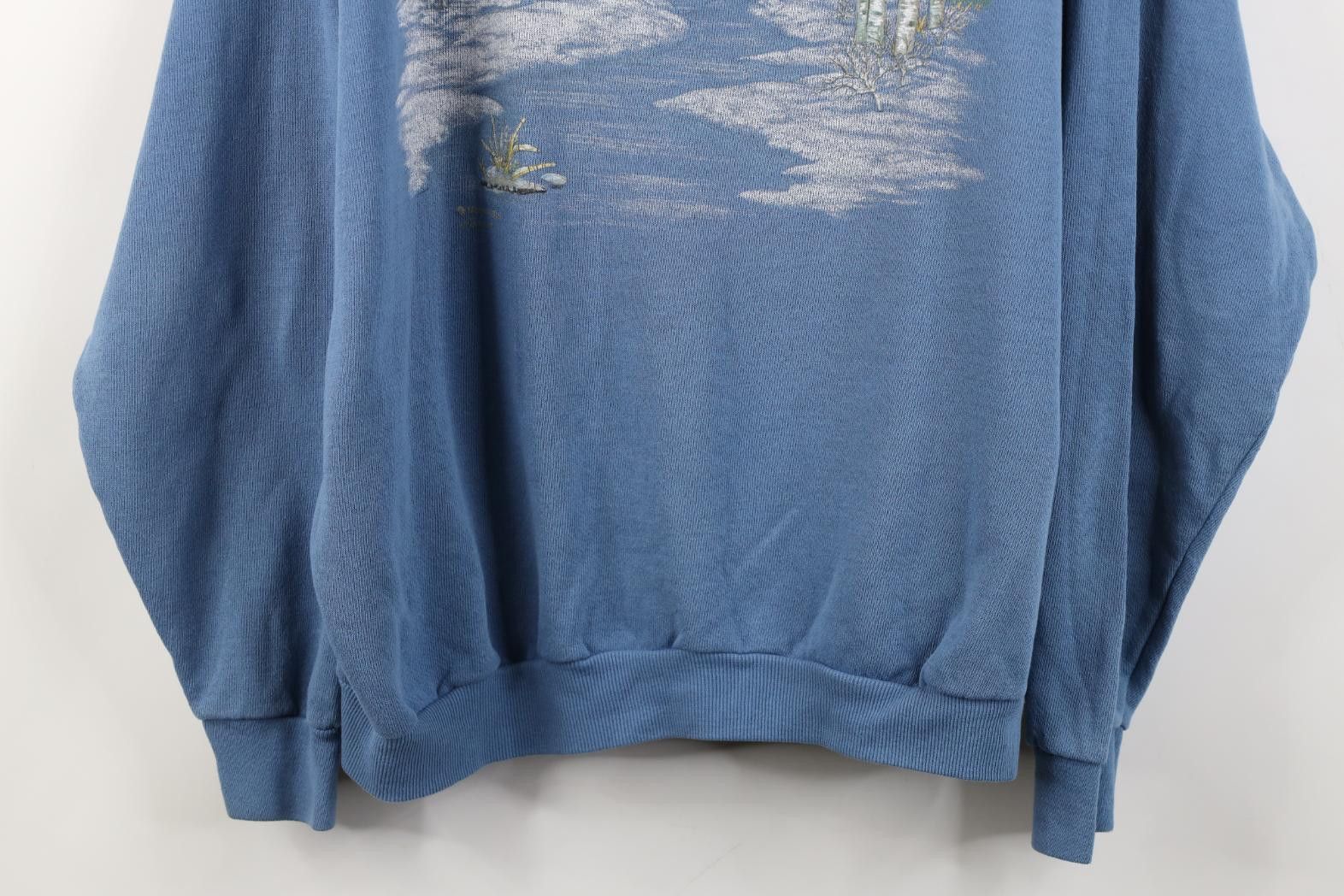 Vintage Vintage 90s Streetwear Country Owl Snow Sweatshirt USA Size XL / US 12-14 / IT 48-50 - 3 Thumbnail