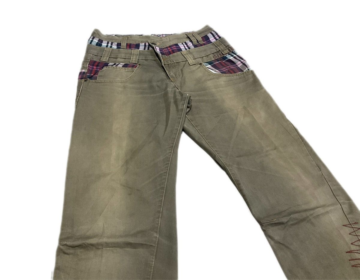 Number (N)ine 🔥Y2K Archived Brthbreah Mud Wash Twist Double Waist Denim Size US 32 / EU 48 - 2 Thumbnail