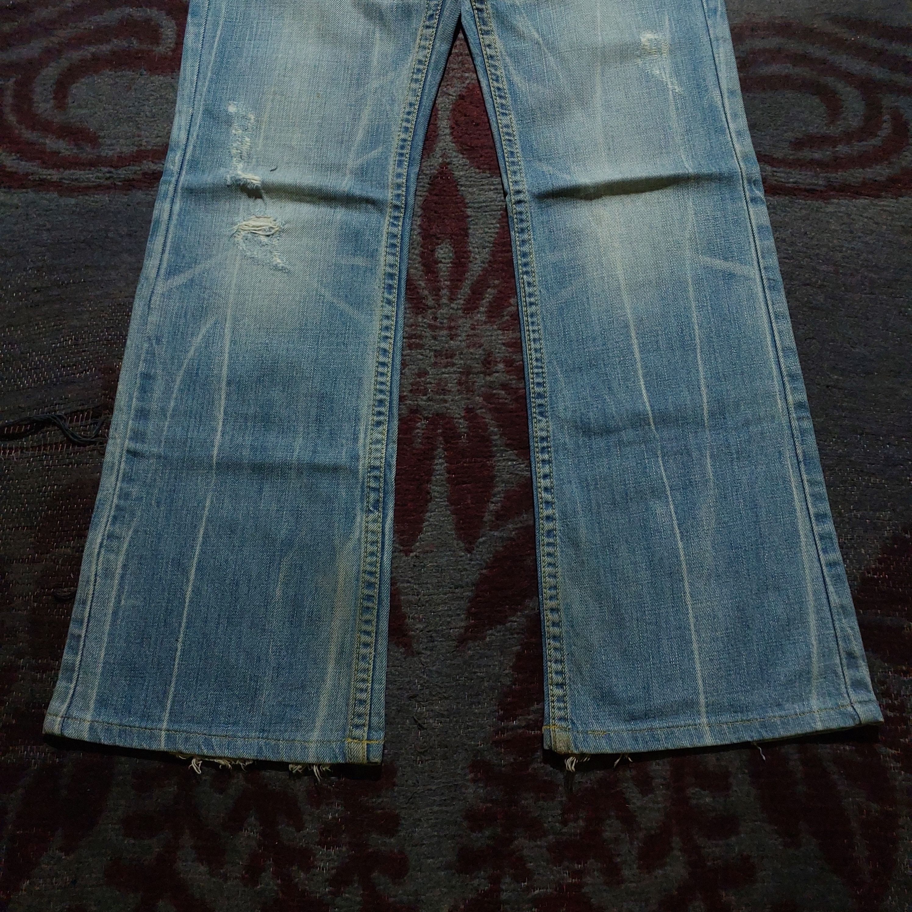 Tornado Mart Red pepper japan light blue washed flare denim Size US 28 / EU 44 - 5 Thumbnail