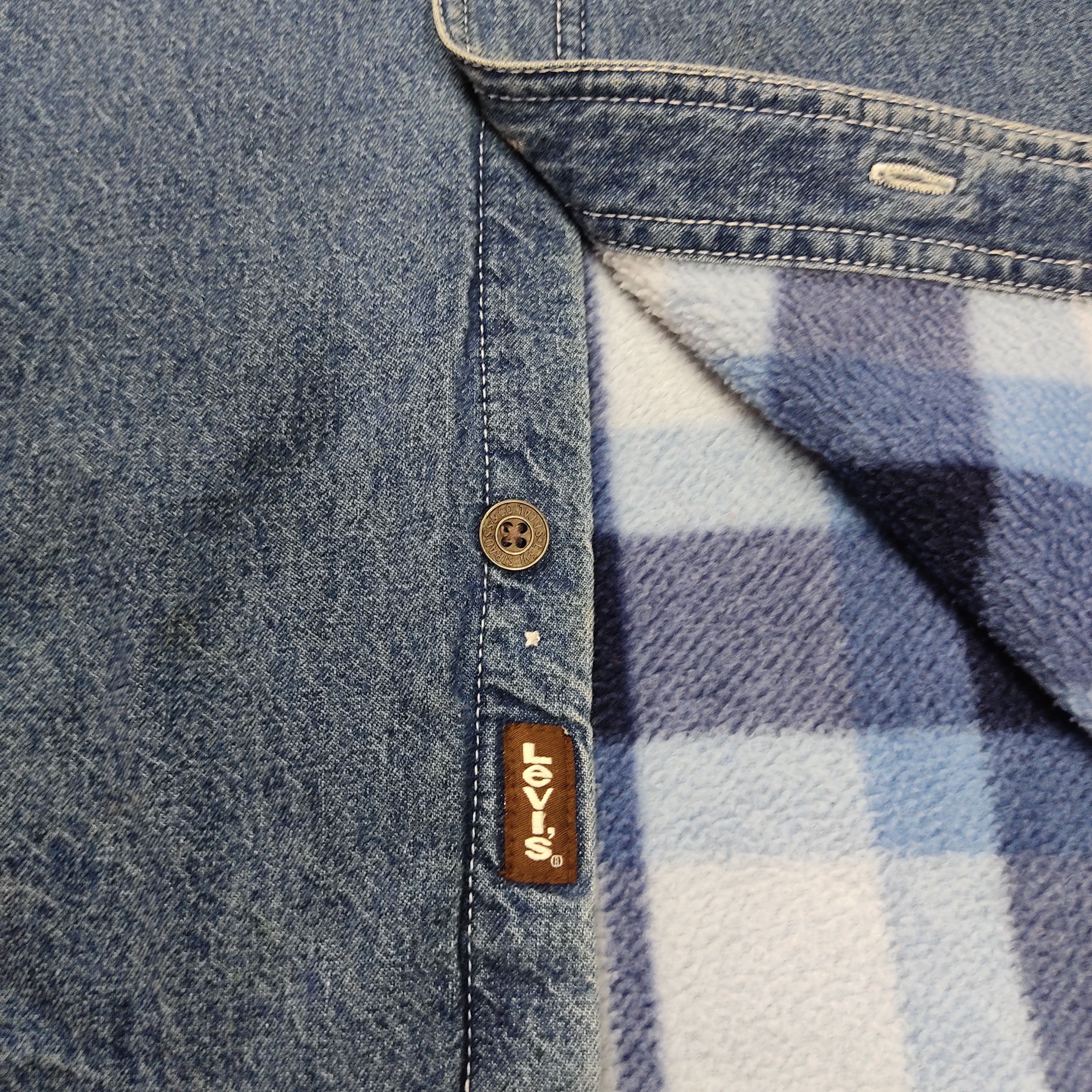 Levi's × Vintage Vintage Levi's Fleece Lined Denim Shirt Jacket Size US M / EU 48-50 / 2 - 10 Thumbnail
