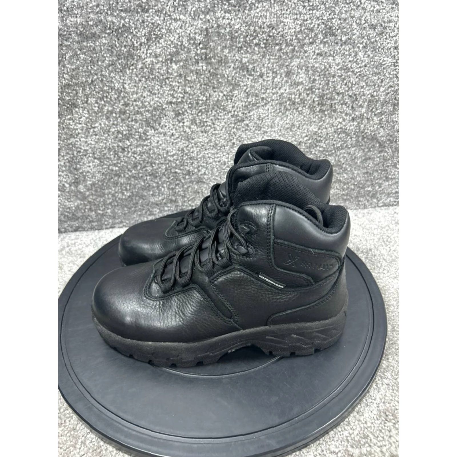 Vintage SR Max Work Boots Womens Size 7.5 Extra Wide Black Leather Composite Toe Waterproof Electric Hazard Size US 7.5 / IT 37.5 - 3 Thumbnail
