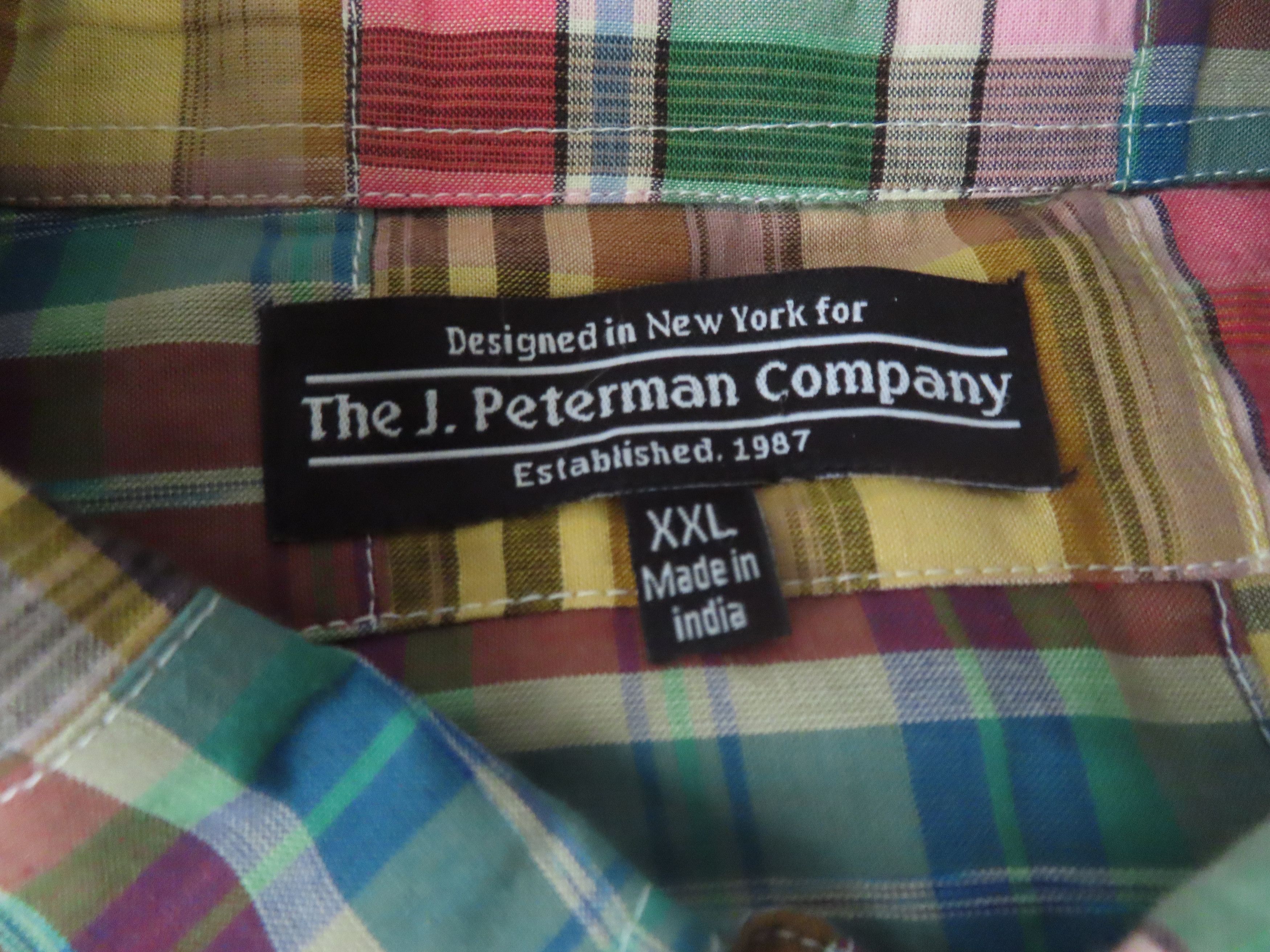 Designer × J. Peterman J Peterman Men's Shirt 2XL Plaid Madras Patchwork Outdoor Size US XXL / EU 58 / 5 - 5 Thumbnail