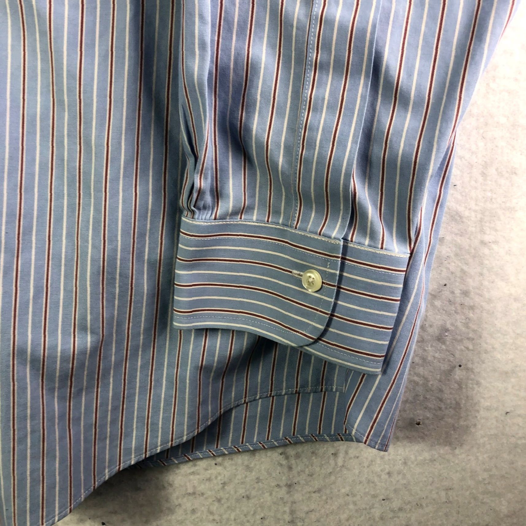 Brooks Brothers Brooks Brothers Mens Button-Up Shirt 15.5 33 Blue Striped Long Sleeve Button-Up Shirt Size US L / EU 52-54 / 3 - 3 Thumbnail