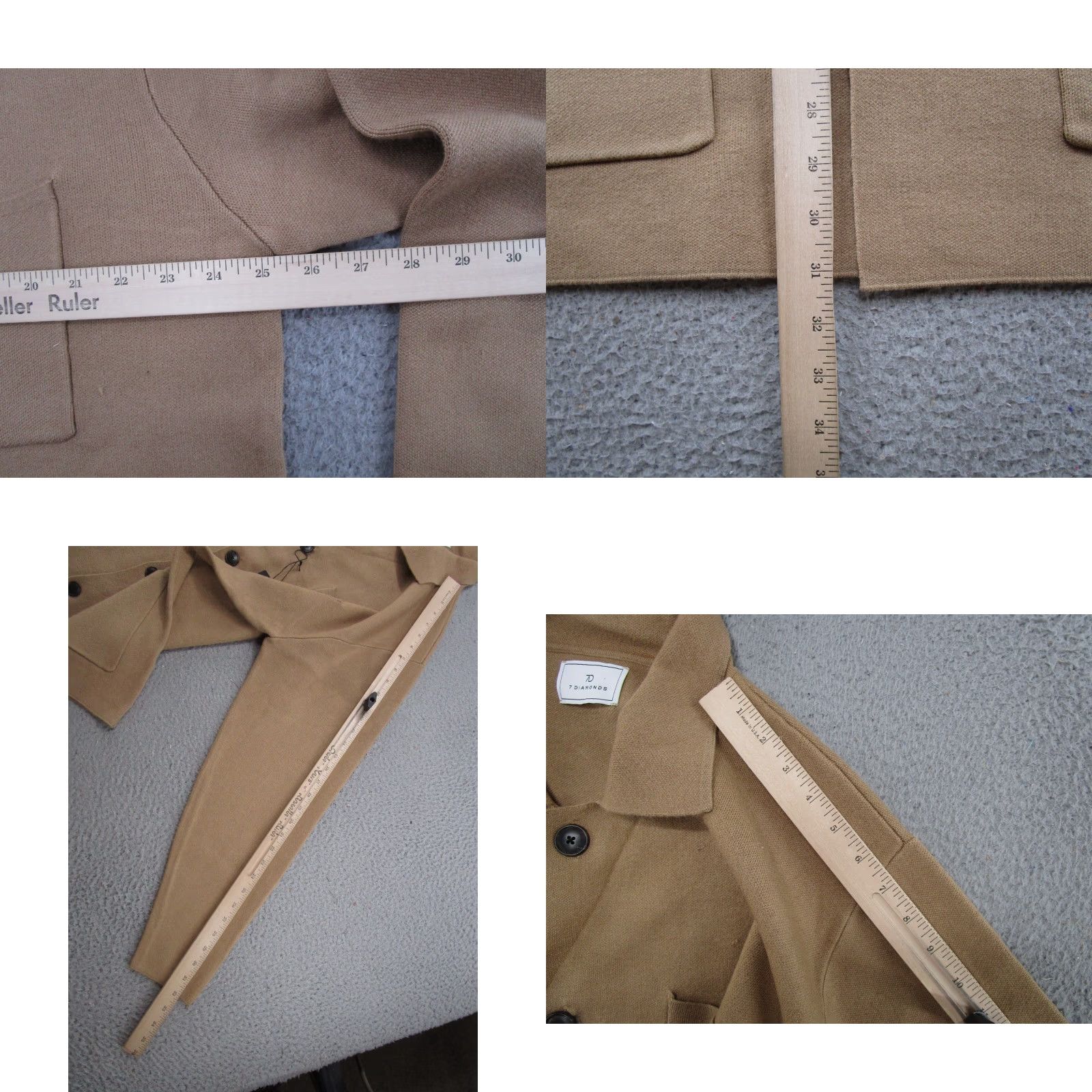 Vintage 7 Diamonds Beige Breckenridge Cardigan Sweater Mens XL New Size US XL / EU 56 / 4 - 8 Thumbnail