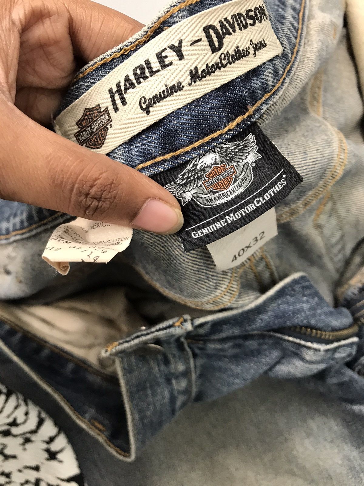 Harley Davidson Vintage Harley Davidson damaged denim Size US 42 / EU 58 - 9 Thumbnail