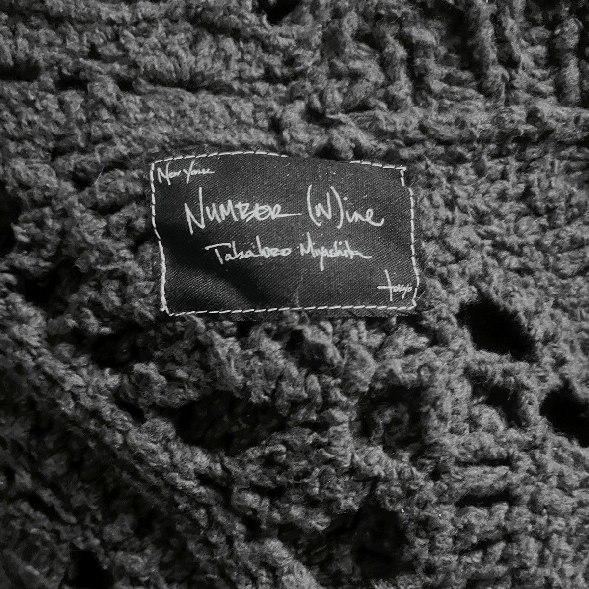 Number (N)ine number (n)ine aw03 ‘touch me i’m sick’ grunge knit cardigan Size US L / EU 52-54 / 3 - 7 Thumbnail