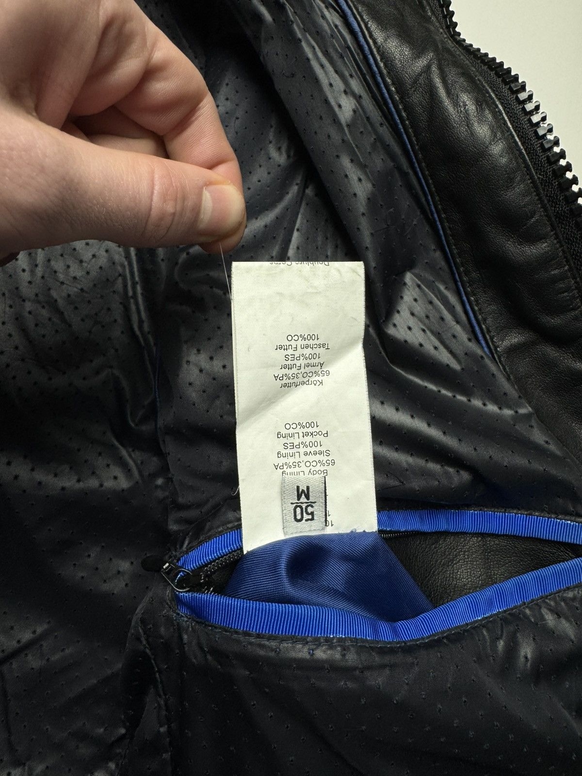 Joop! JOOP! Premium Leather Bomber Jacket w/ Lampo Zippers Size US M / EU 48-50 / 2 - 7 Thumbnail