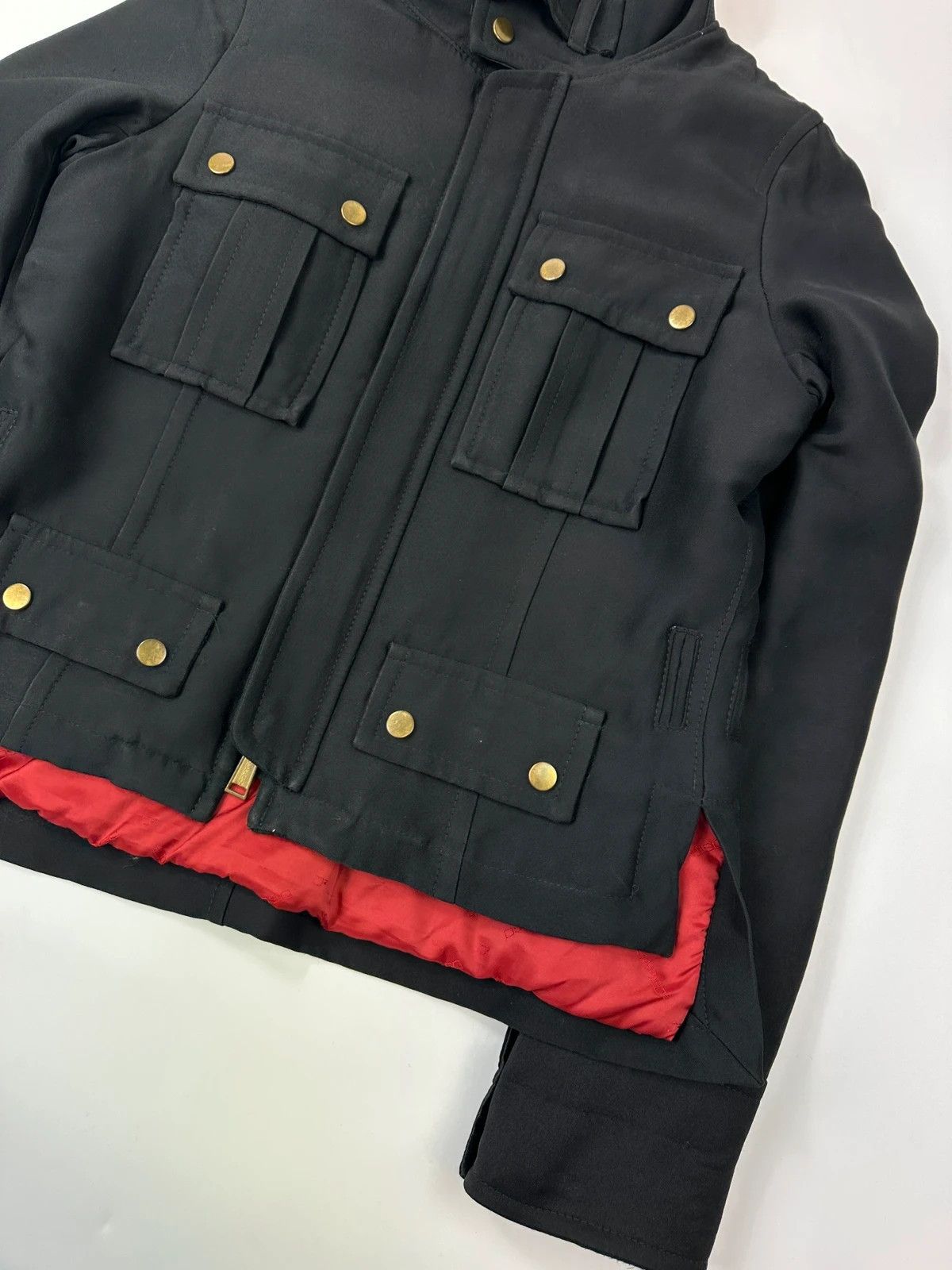 Dsquared2 Dsquared 2 FW04 Black Wool & Silk Cargo Multi Pocket Jacket Size M / US 6-8 / IT 42-44 - 3 Thumbnail