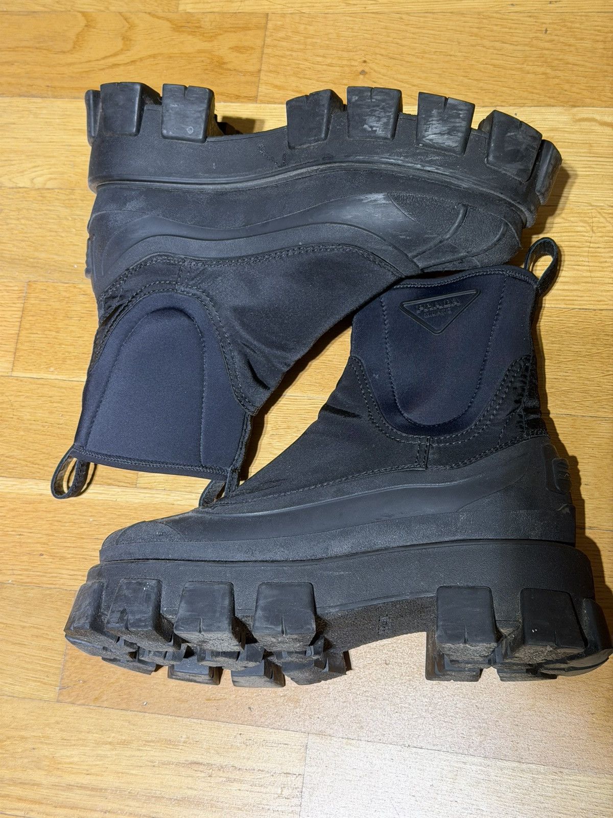 Prada Prada Nylon Monolith Boot Size US 6.5 / EU 39-40 - 2 Thumbnail