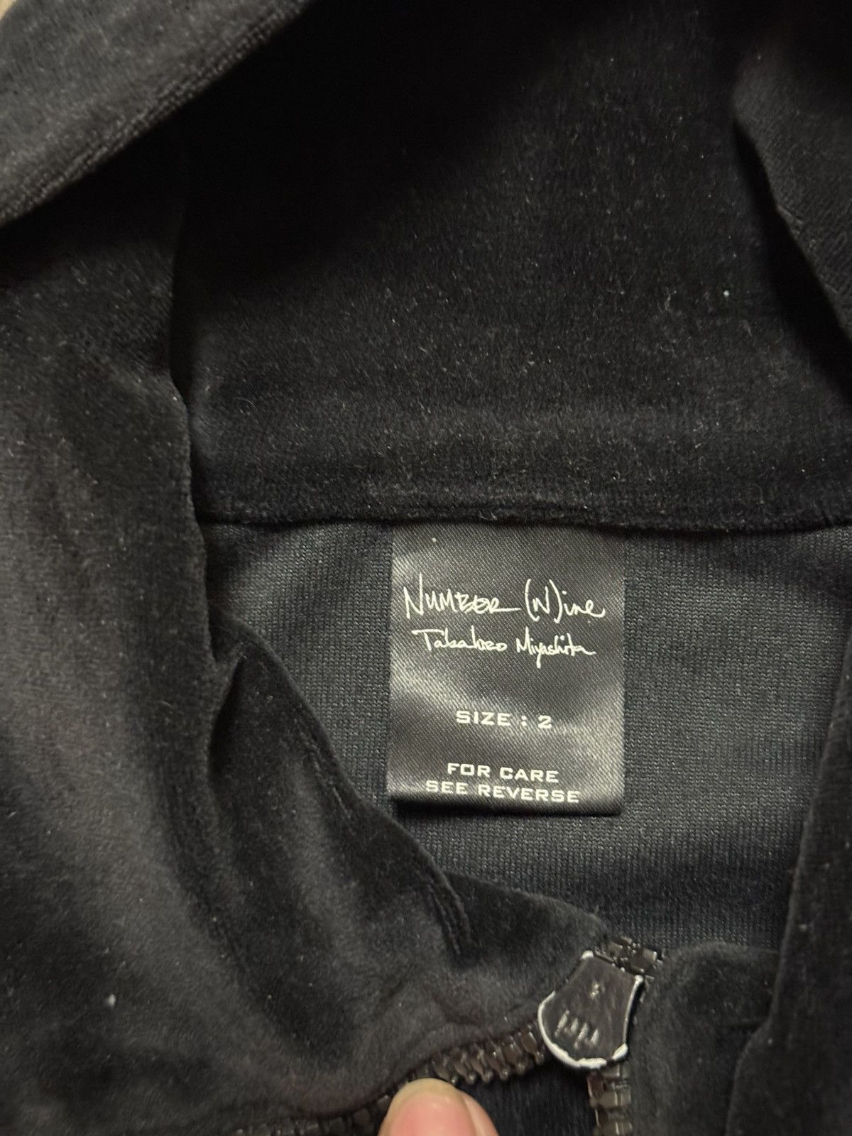 Number (N)ine Number (N)ine double skull velour zip up Size US M / EU 48-50 / 2 - 4 Thumbnail