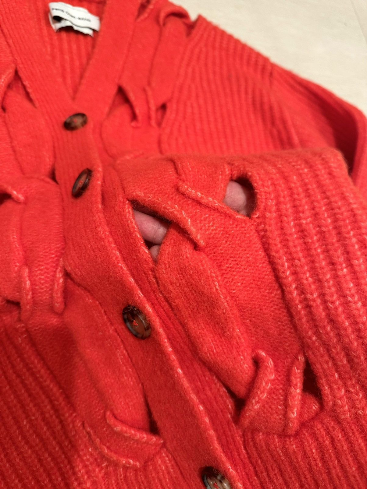 Feng Chen Wang orange wool cardigan Feng chen wang S unisex Size S / US 4 / IT 40 - 12 Thumbnail