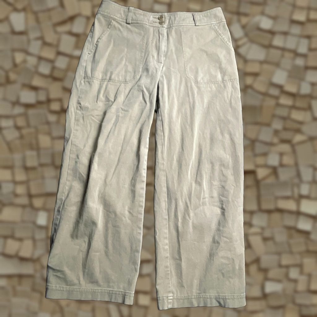 Coldwater Creek Coldwater Creek Pants, Women's Size 8, Tan, Cropped, Straight Leg Size 30" / US 8 / IT 44 - 1 Thumbnail