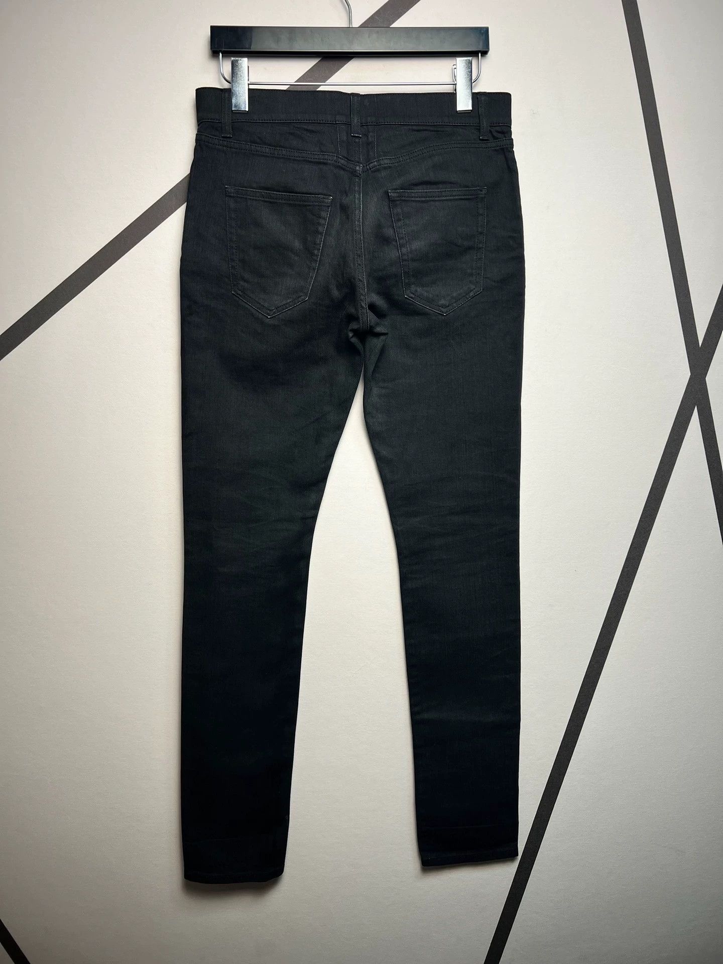 Saint Laurent Paris Authentic Saint Laurent SLP five-zip black basic jeans Size US 31 - 2 Thumbnail