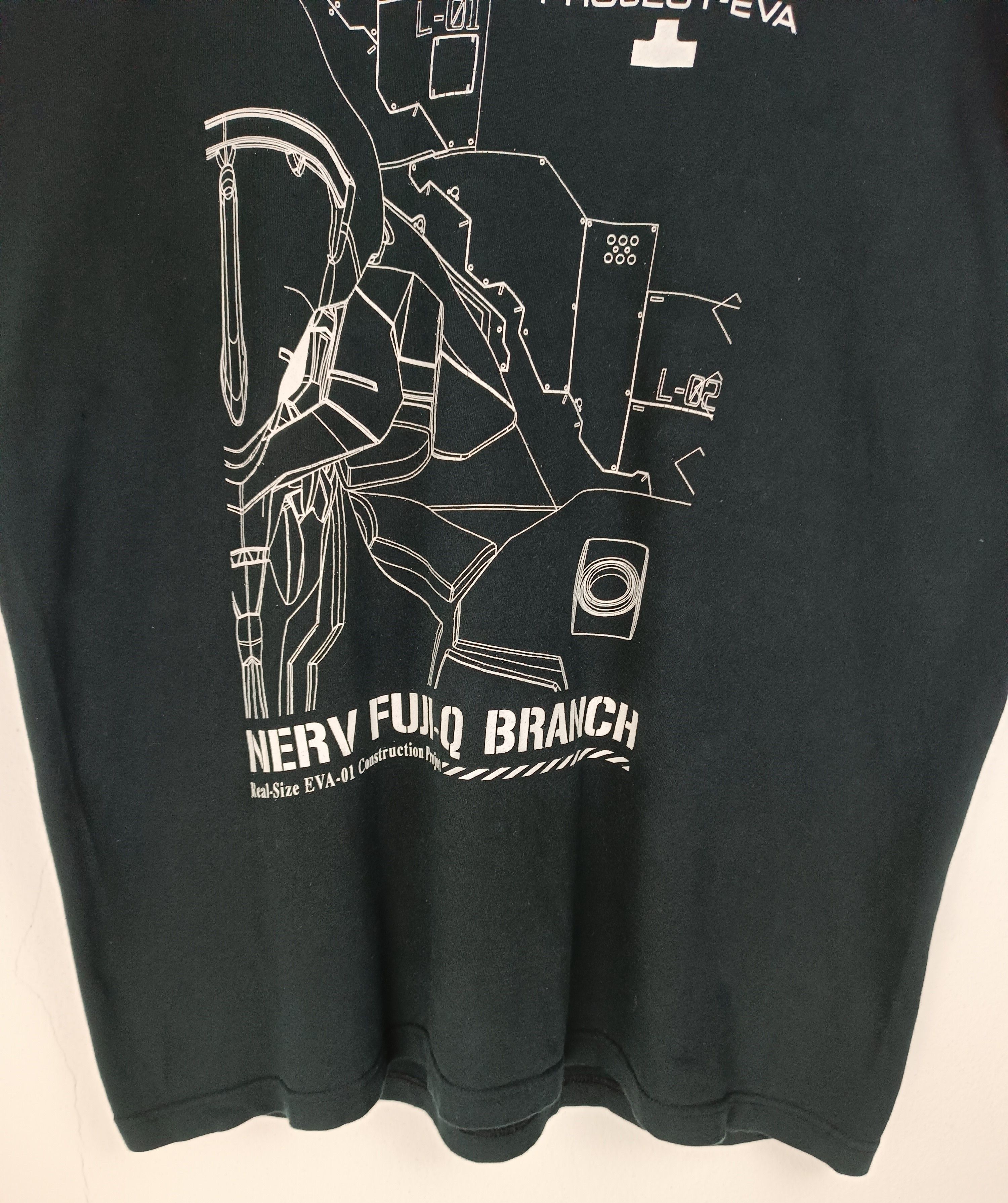 Anime VINTAGE 2000s EVANGELION FADED TEE ghost in the shell akira Size US L / EU 52-54 / 3 - 9 Thumbnail