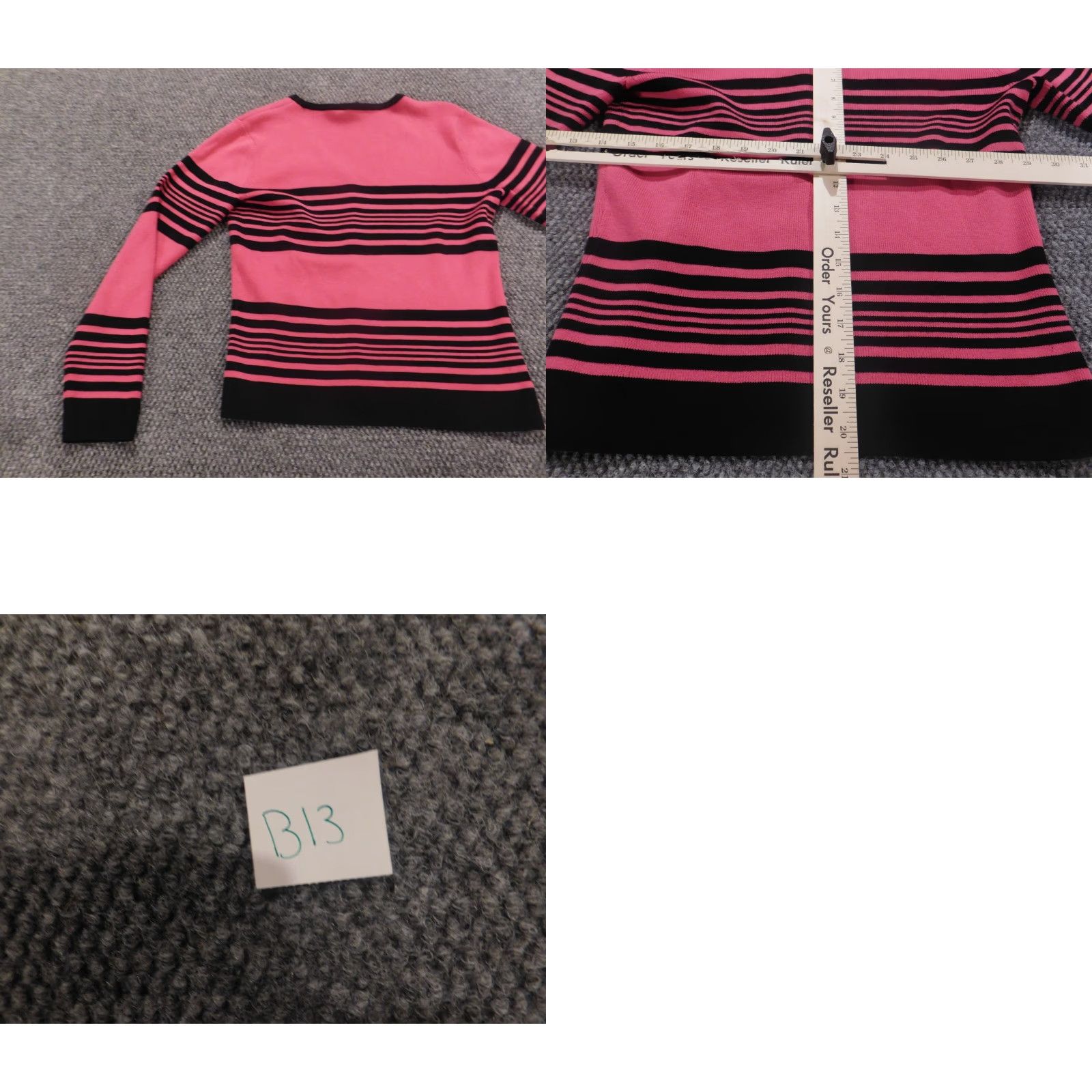 Pinko Gear Womens Sweater Small pink cardigan stretch knitwear Size L / US 10 / IT 46 - 8 Thumbnail