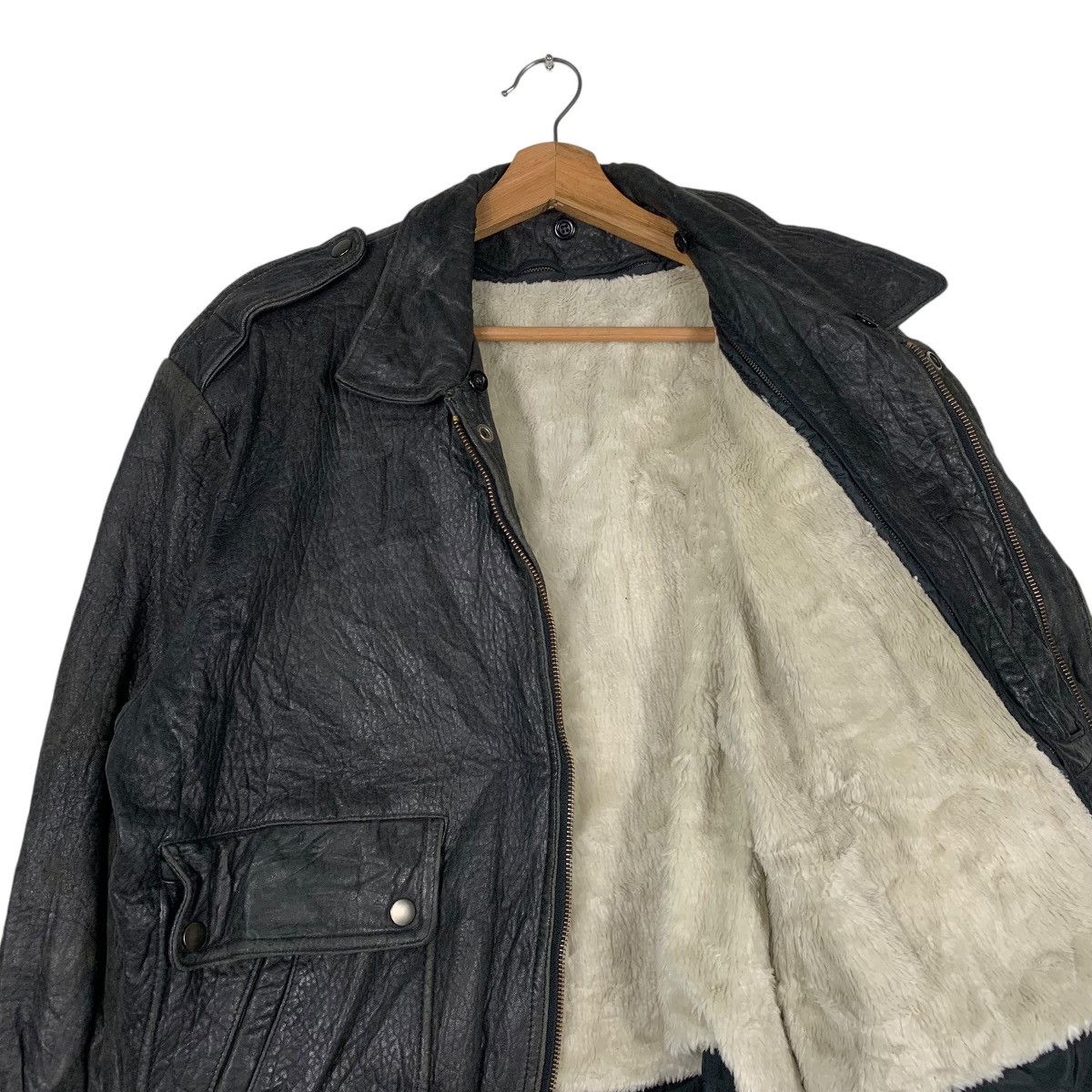 Japanese Brand J & P Corporation Flight Leather Jacket Size US L / EU 52-54 / 3 - 10 Thumbnail