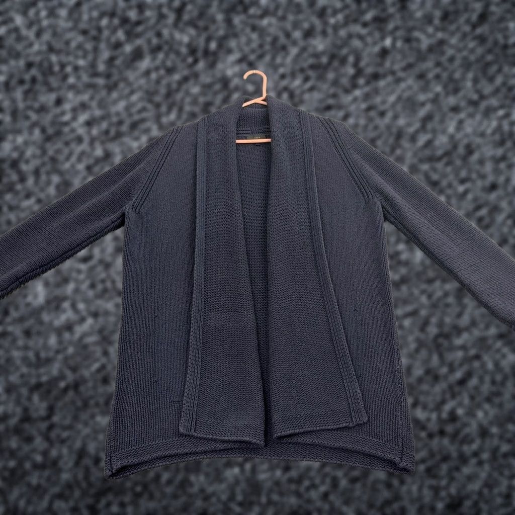 J.Crew J.Crew Cardigan Womens M Navy Blue Cotton Nylon Wool Open Front Shawl Classic Cardigan Sweater Knit Long Sleeve Casual Workwear Womens M Navy Blue Size M / US 6-8 / IT 42-44 - 1 Thumbnail
