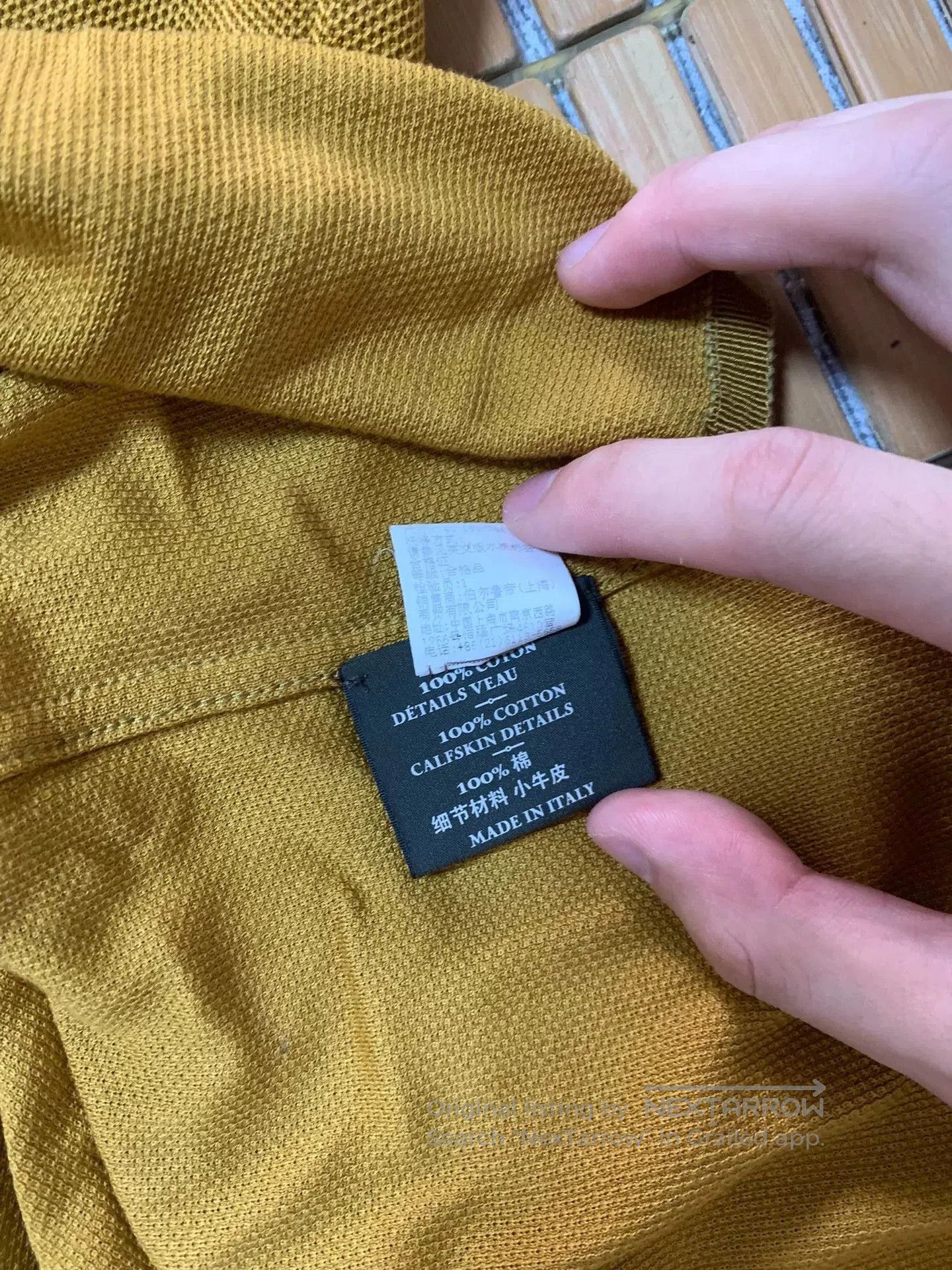 Berluti Berluti Yellow Polo Leather Shirt. Size US S / EU 44-46 / 1 - 5 Thumbnail