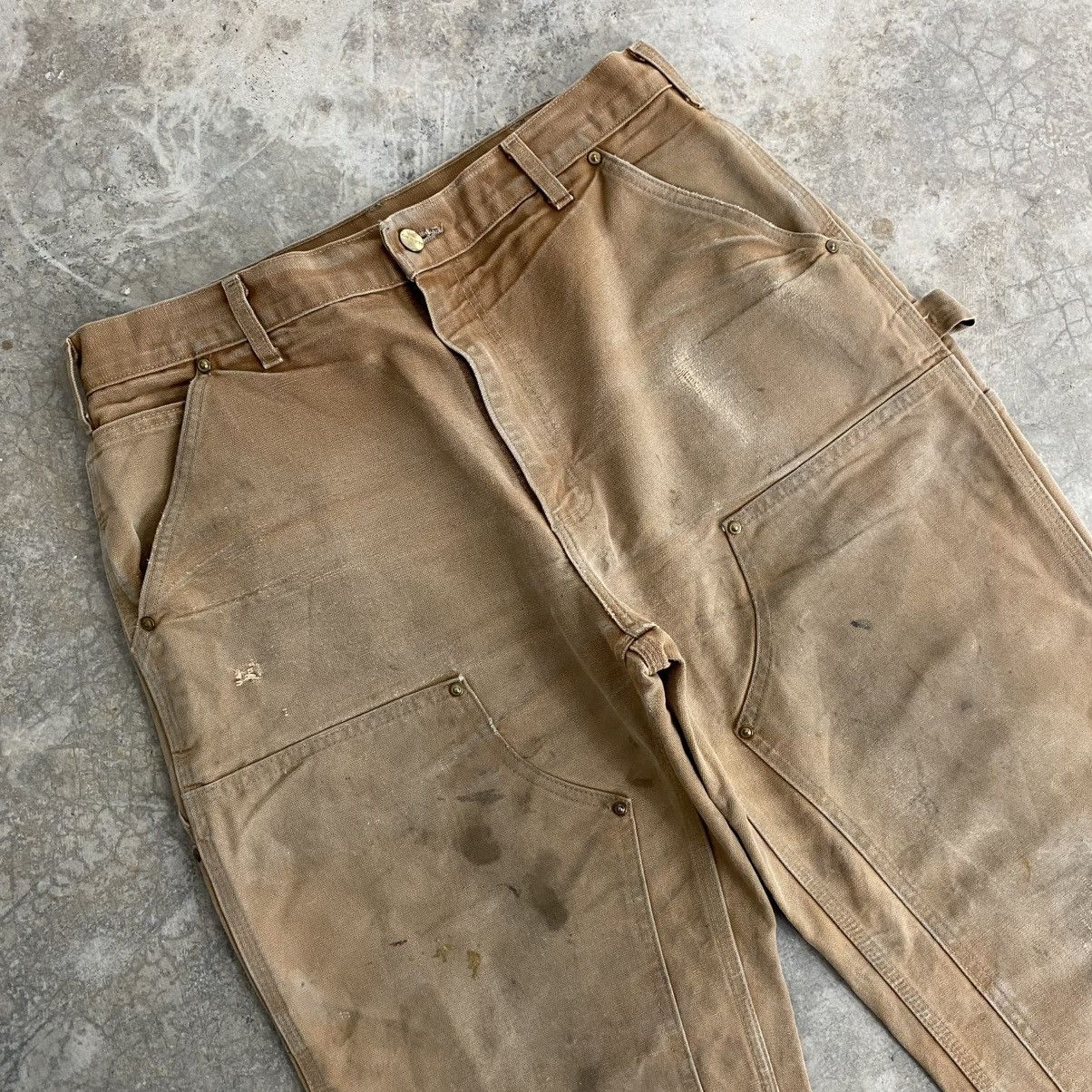 Carhartt Vintage Carhartt Double Knee Faded Tan Carpenter Pants Size US 34 / EU 50 - 7 Thumbnail