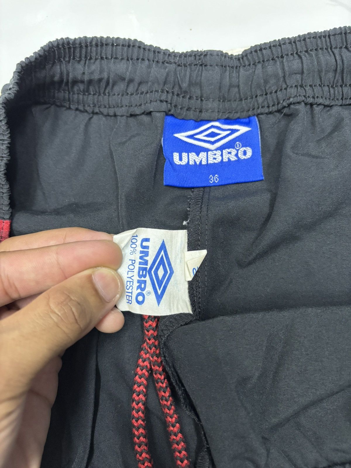 Umbro 🔥VINTAGE UMBRO MANCHESTER UNITED OLD TRAFFORD ERA SHORT PANT Size US 36 / EU 52 - 10 Thumbnail