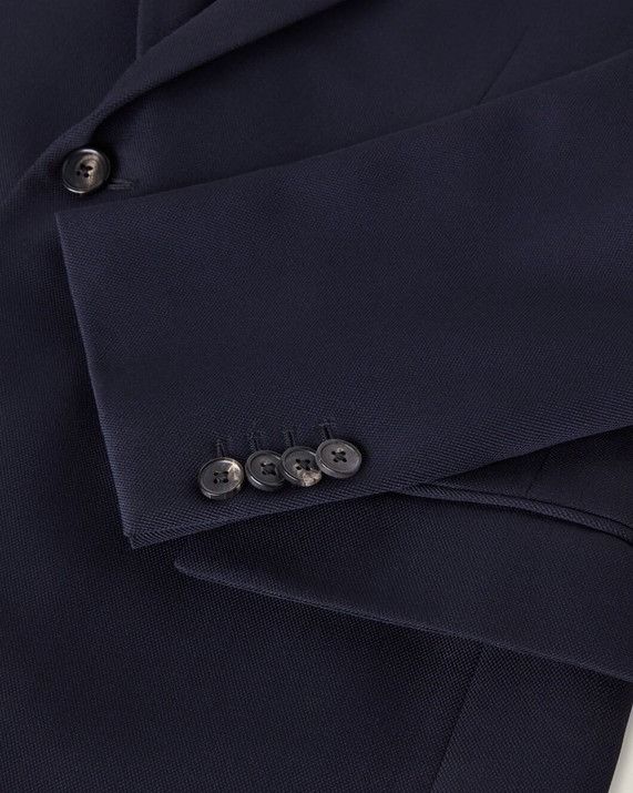 Loro Piana o1w1db10824 Virgin Wool Formal Jacket in Navy Blue Size US L / EU 52-54 / 3 - 3 Thumbnail