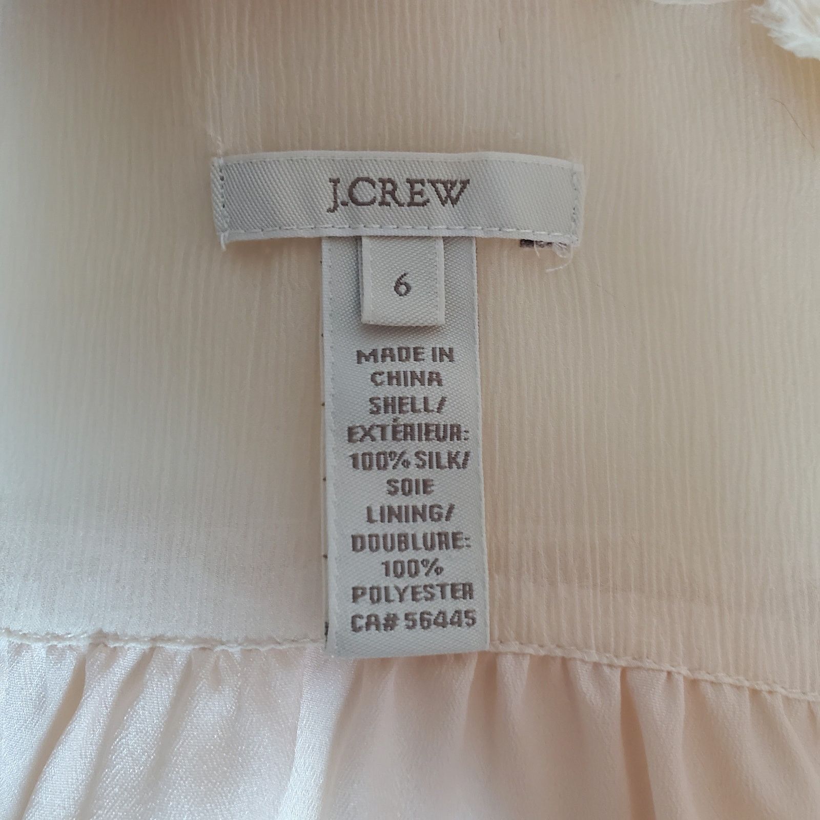 J.Crew J. Crew Natasha Pink Chiffon Blouse 6 Size S / US 4 / IT 40 - 7 Thumbnail