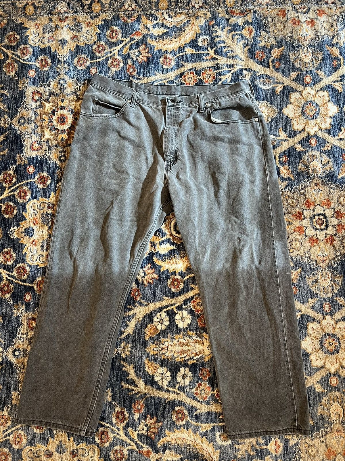 Vintage × Wrangler VINTAGE Grey Wrangler Relaxed Fit Jeans Size US 40 / EU 56 - 1 Thumbnail