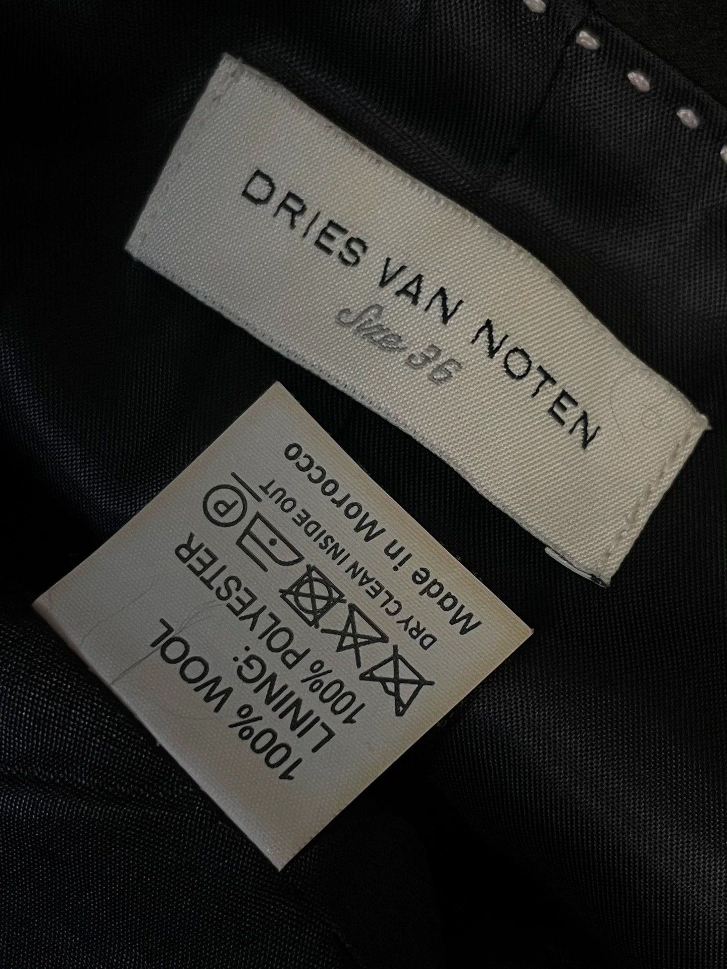 Dries Van Noten Dries Van Noten FW14 Geometric Sleeveless Blazer Size XS / US 0-2 / IT 36-38 - 4 Thumbnail