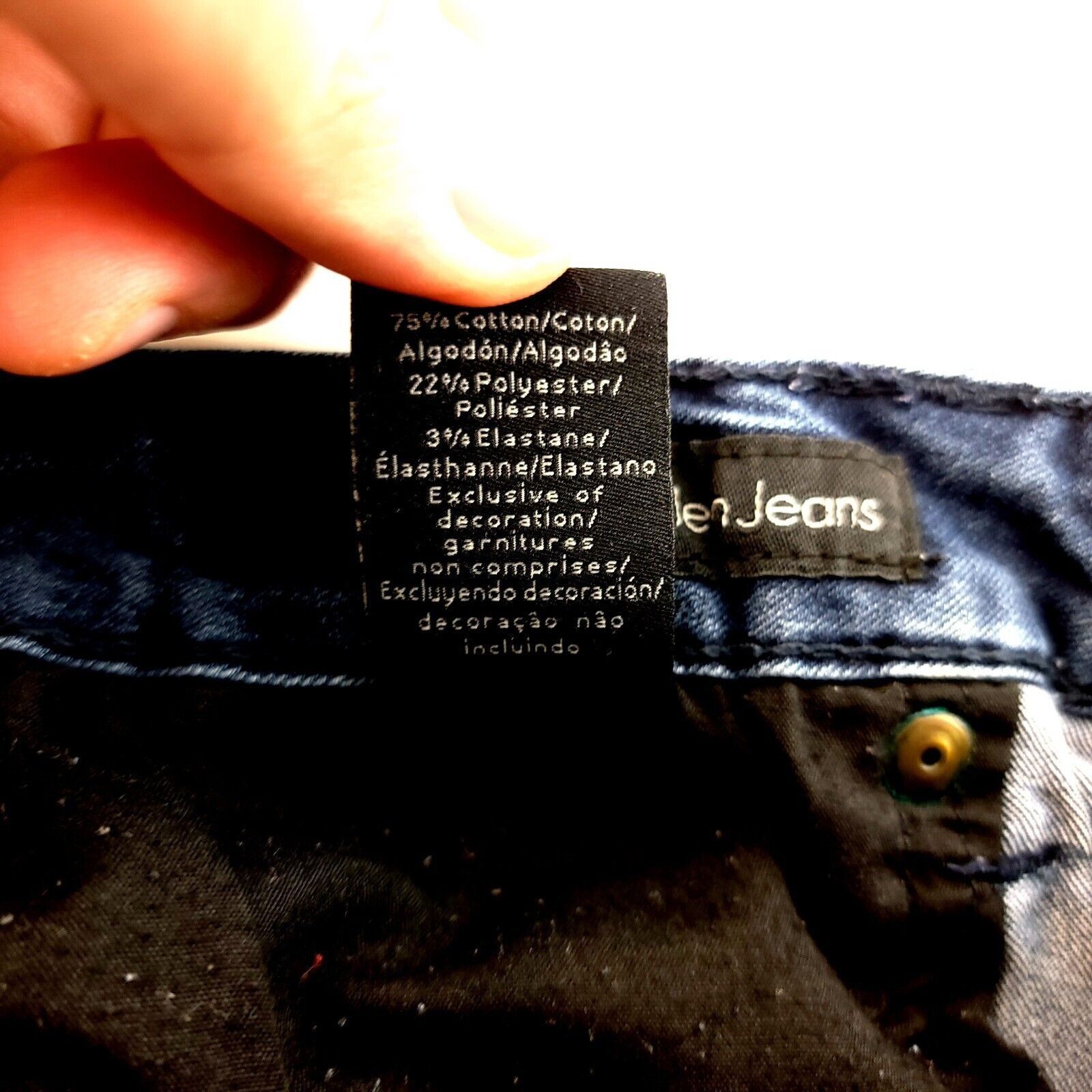 Calvin Klein Calvin Klein Ultimate Skinny Dark Blue Denim Jeans 26/2 Mid Size US 28 / EU 44 - 10 Thumbnail